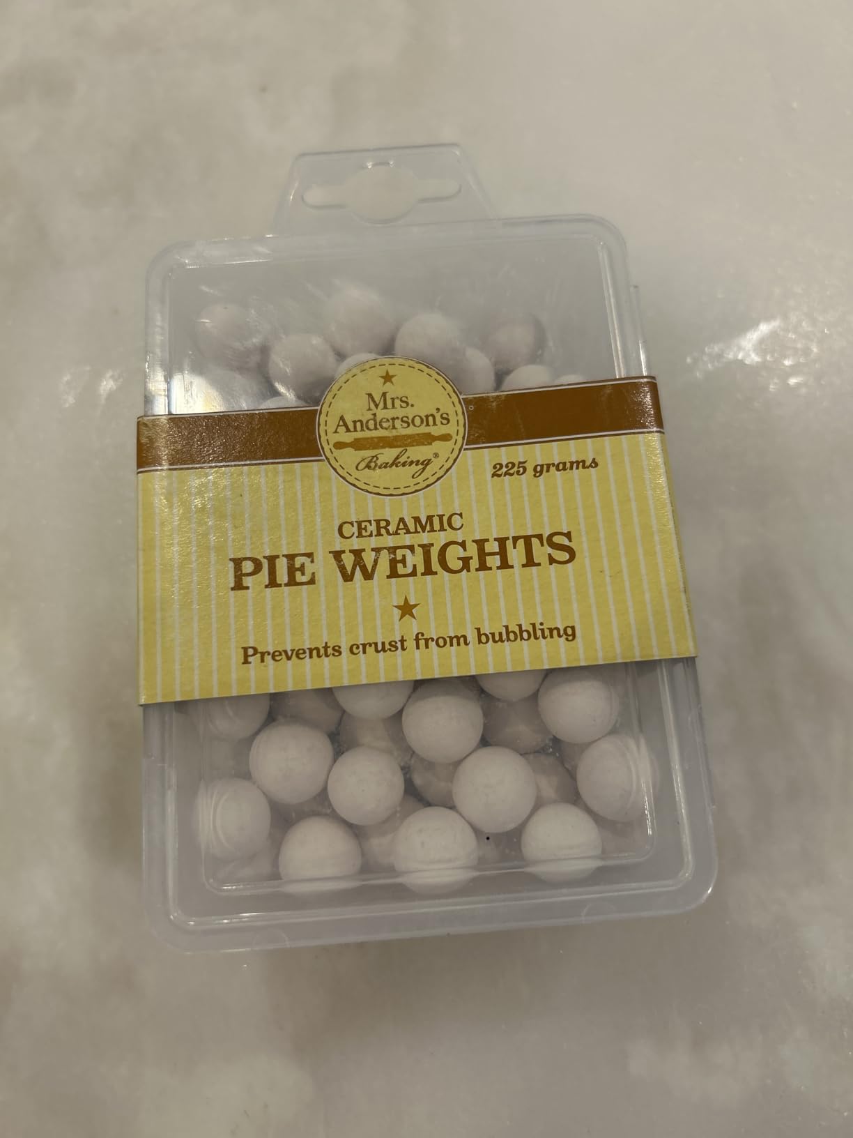 Mrs. Anderson's Baking Ceramic Pie Crust Weights, 135 Count, Natural Stoneware, For Blind Baking Pie Crusts customer photo 2