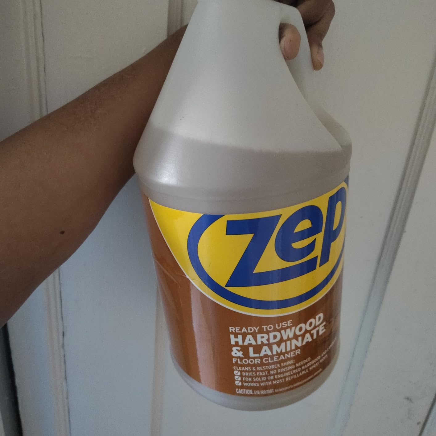 Zep Industrial Hardwood and Laminate Floor Cleaner - 1 Gallon - ZUHLF128 - Removes Spots, Stains and Scuffs. Cleans and Restores Shine customer photo 1
