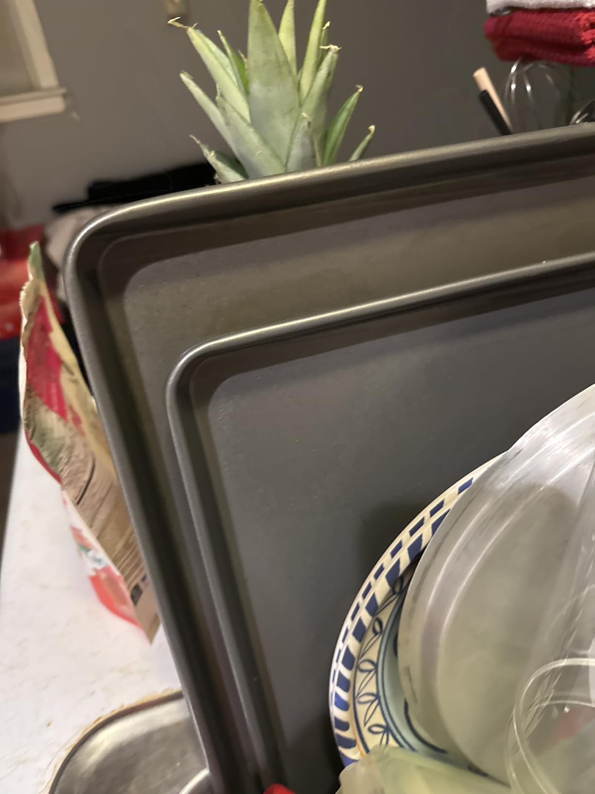 GoodCook Everyday Nonstick Baking Sheet Set, 3 Pack Includes One Small, Medium & Large Pan Carbon Steel Construction Cookie Sheet Bakeware Set, Gray customer photo 2