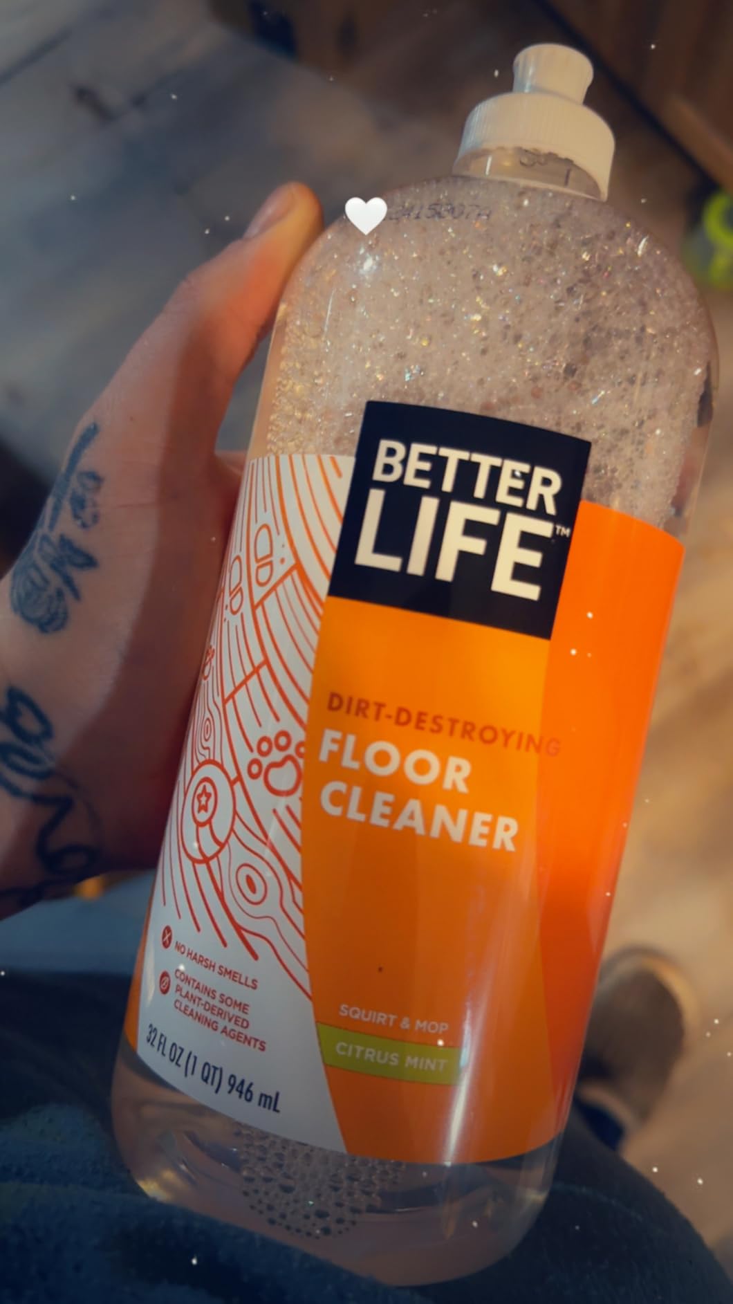Better Life Floor Cleaner - Liquid Multipurpose Cleaner for Wood, Tile, Laminate, Vinyl, Bamboo - Hardwood Floor Cleaner for Mopping - Citrus Mint, 32 Fl Oz (Pack of 2) customer photo 1