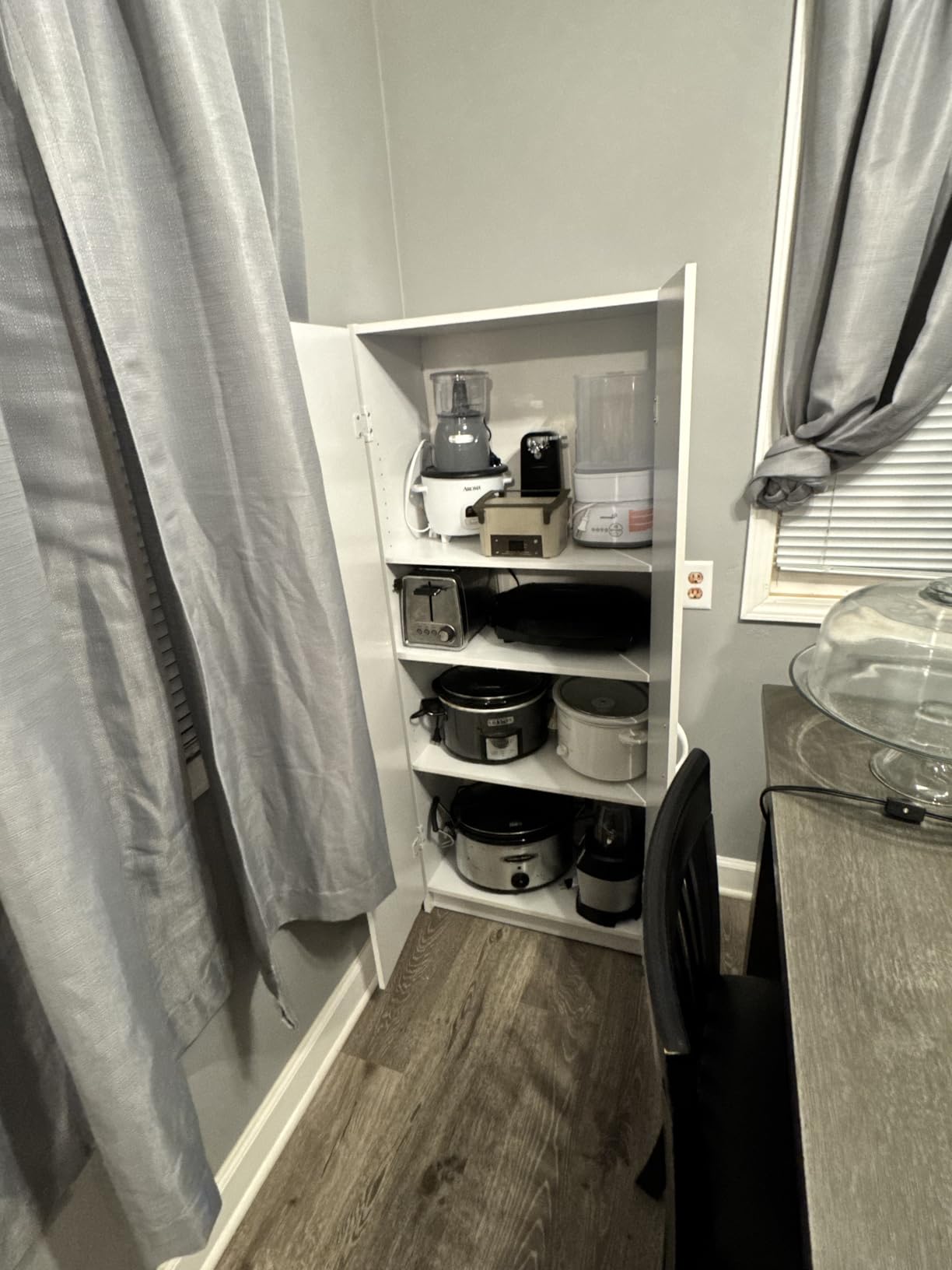 ClosetMaid Pantry Cabinet Cupboard with 2 Doors, Adjustable Shelves, Standing, Storage for Kitchen, Laundry or Utility Room, White customer photo 1