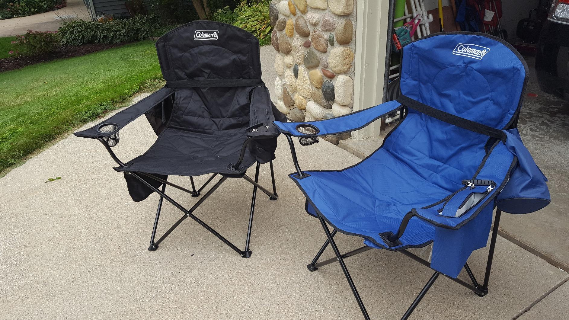 Coleman Portable Camping Chair with 4-Can Cooler, Cushioned Seat & Back with Side Pockets & Cup Holder, Carry Bag Included, Great for Camping, Tailgating, Firepits, Patio, & More customer photo 2