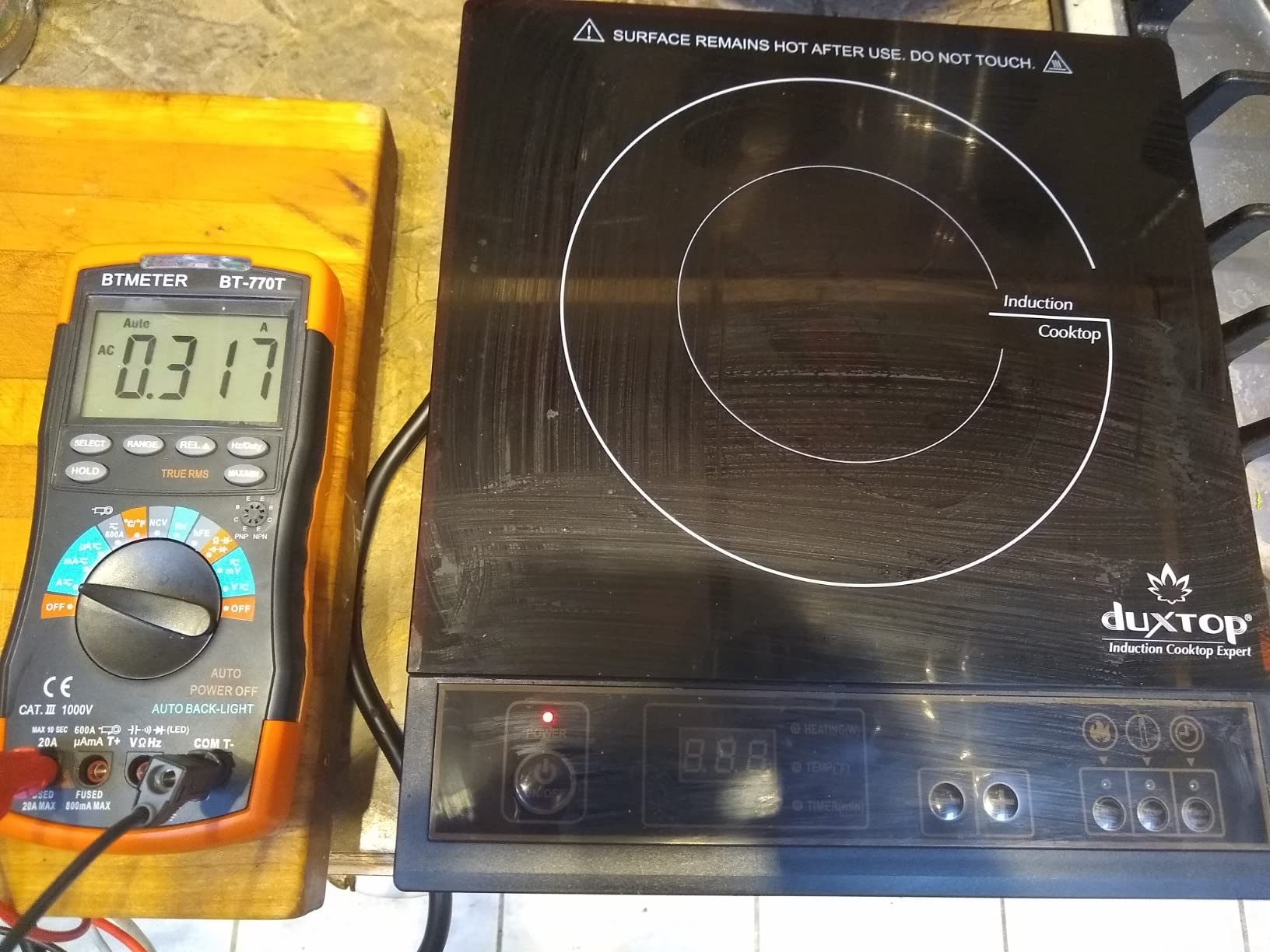 Duxtop 1800W Portable Induction Cooktop Countertop Burner, Gold 8100MC/BT-180G3 customer photo 1