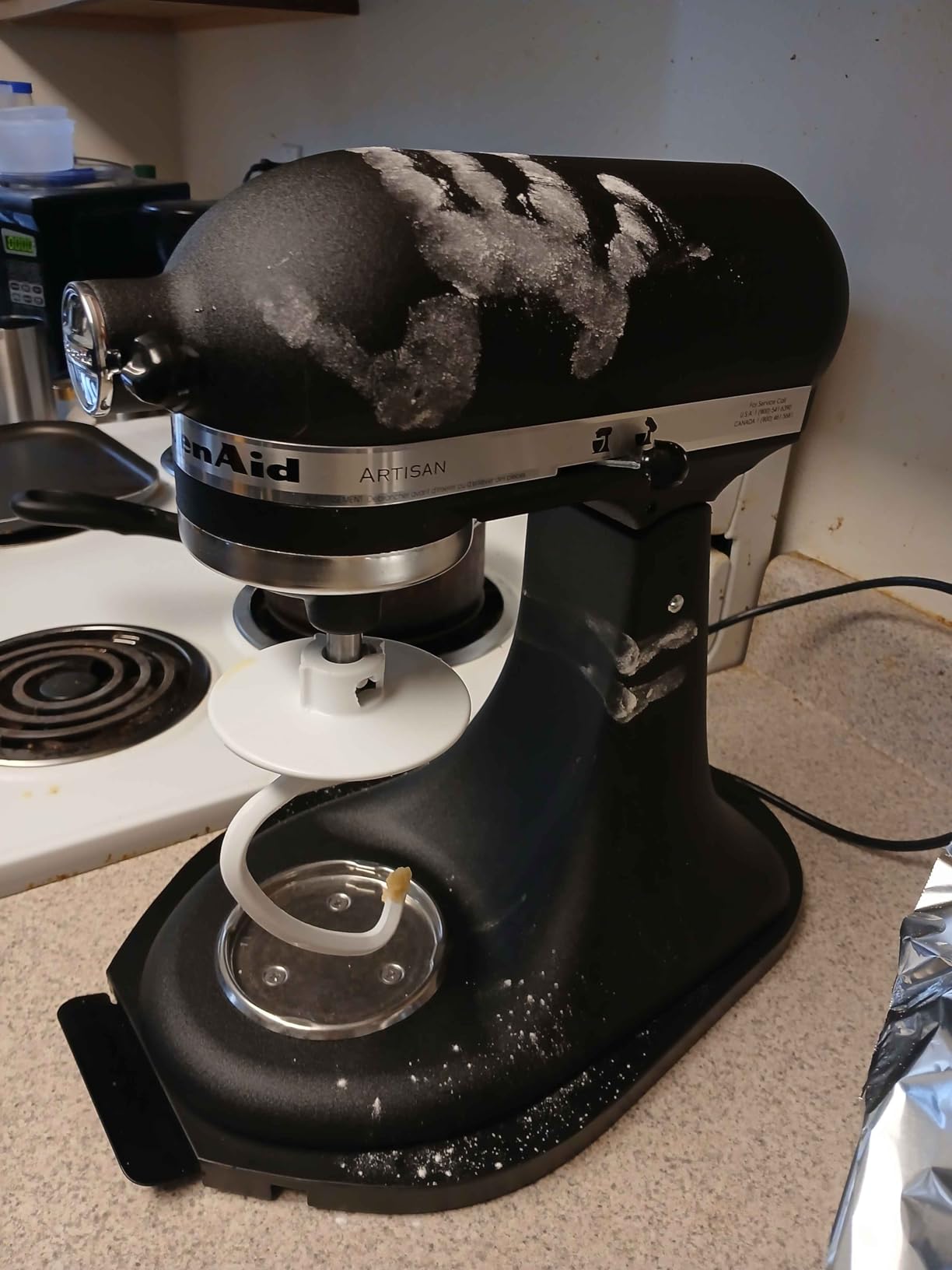 KitchenAid Artisan Series 5 Quart Tilt Head Stand Mixer with Pouring Shield KSM150PS, Contour Silver, Zinc customer photo 2