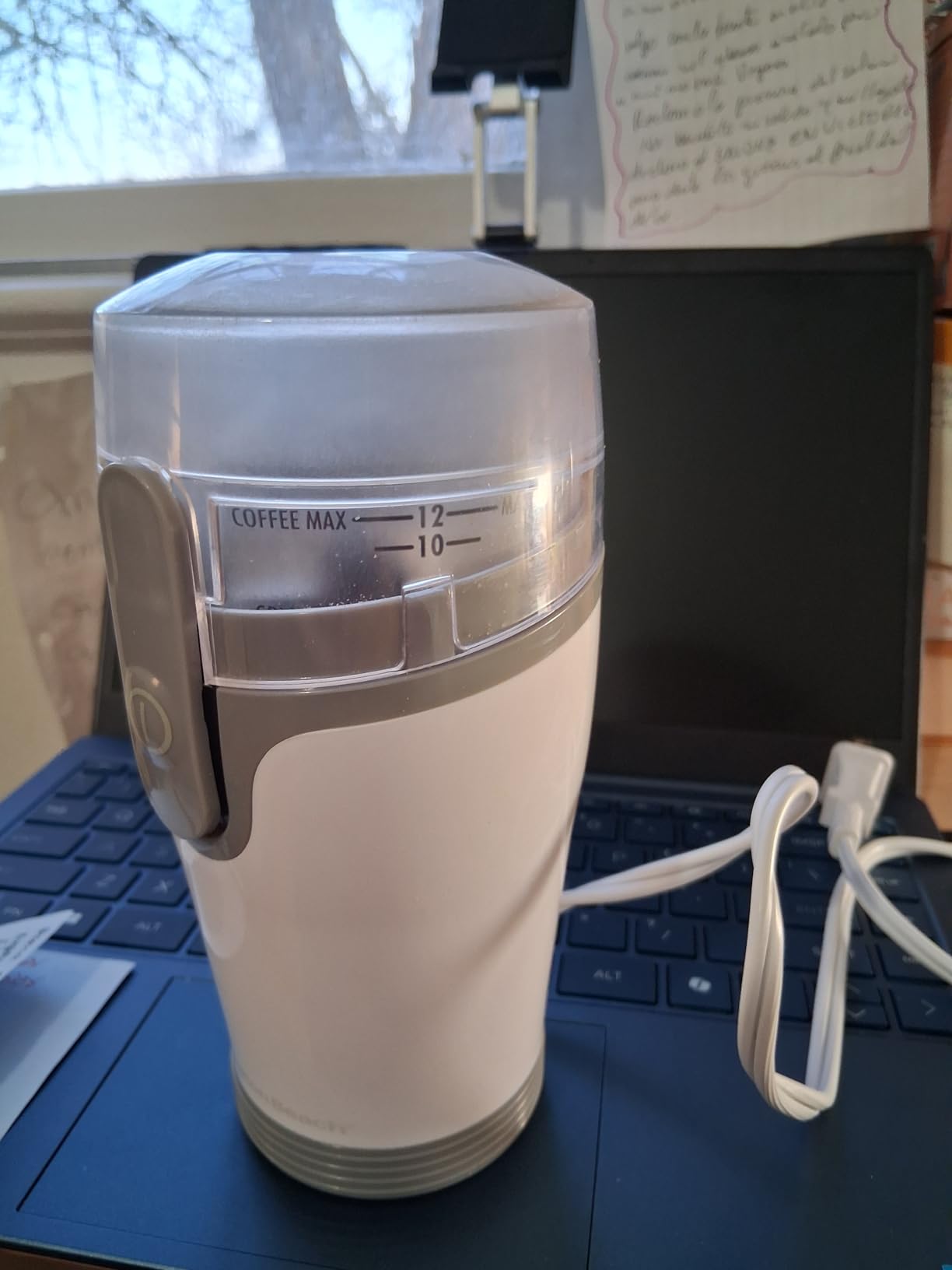 Hamilton Beach Fresh Grind Electric Coffee Grinder for Beans, Spices and More, Stainless Steel Blades, Removable Chamber, Makes up to 12 Cups, Black customer photo 2