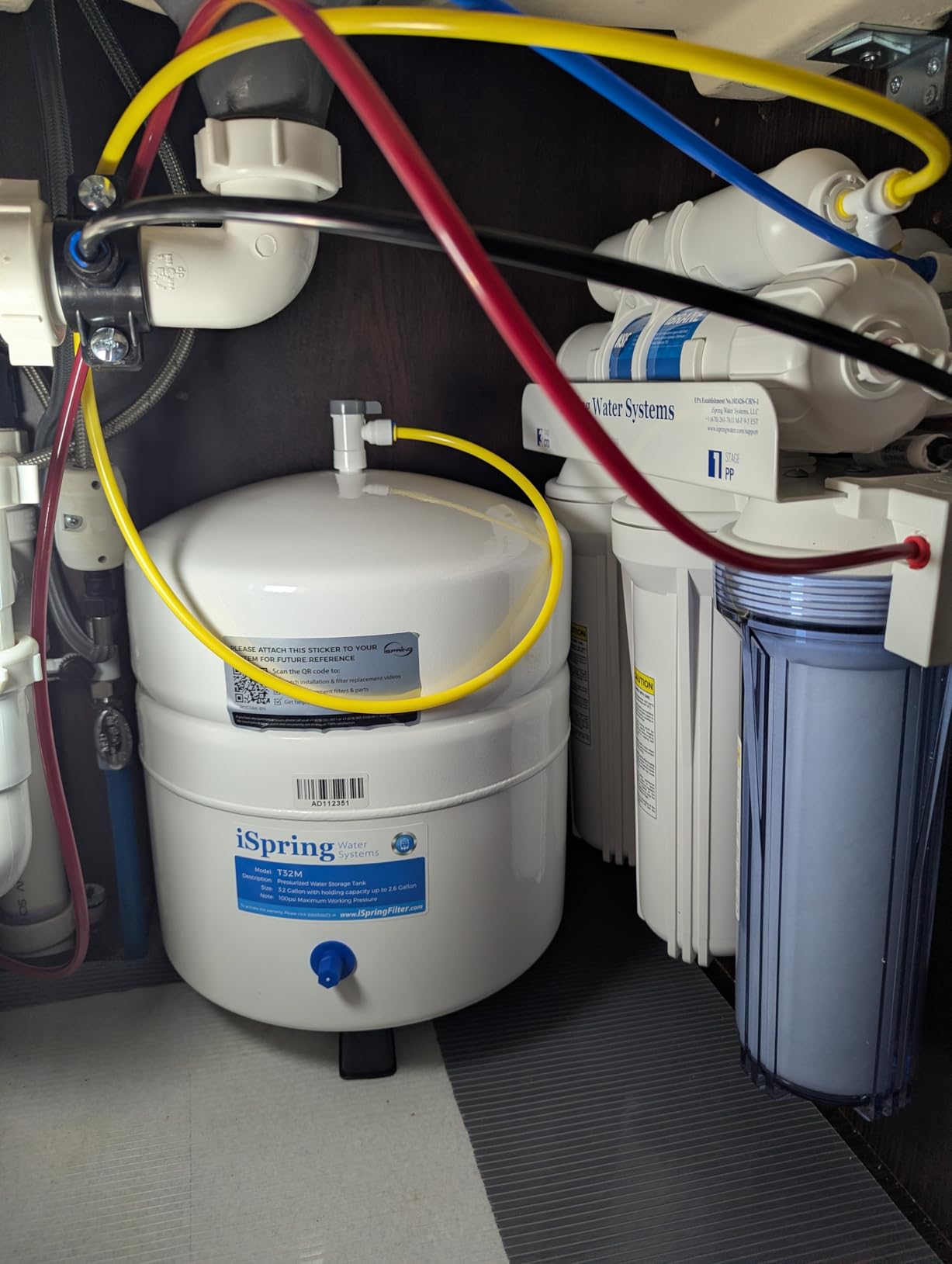 iSpring RCC7AK, NSF Certified, 75 GPD, Alkaline 6-Stage Reverse Osmosis System, pH+ Remineralization RO Water Filter System Under Sink customer photo 1