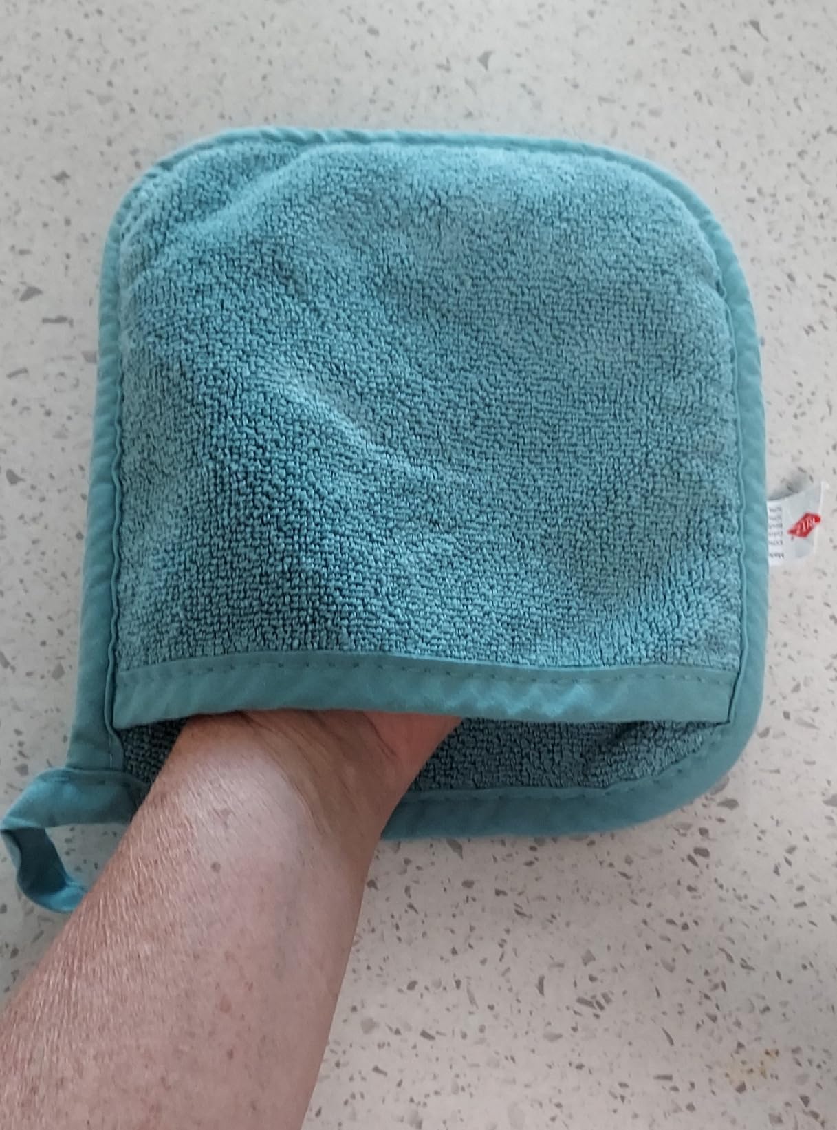 RITZ Terry Pocket Mitt & Hot Pad: Unparalleled Heat Resistant, Durable 100% Cotton - Ergonomically Designed for Optimal Grip - Easy-Care Machine Washable - 2-Pack, Paprika customer photo 1