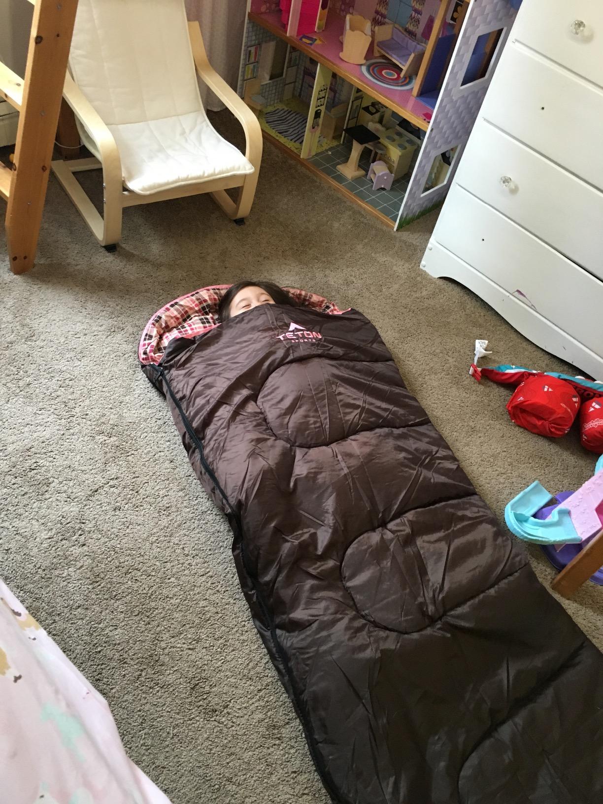 Teton Junior, 20 Degree Sleeping Bags. Finally, Sleeping Bag for Boys, Girls, All Kids, Warm and Comfortable, for All Camping Weather and Built to Last customer photo 1