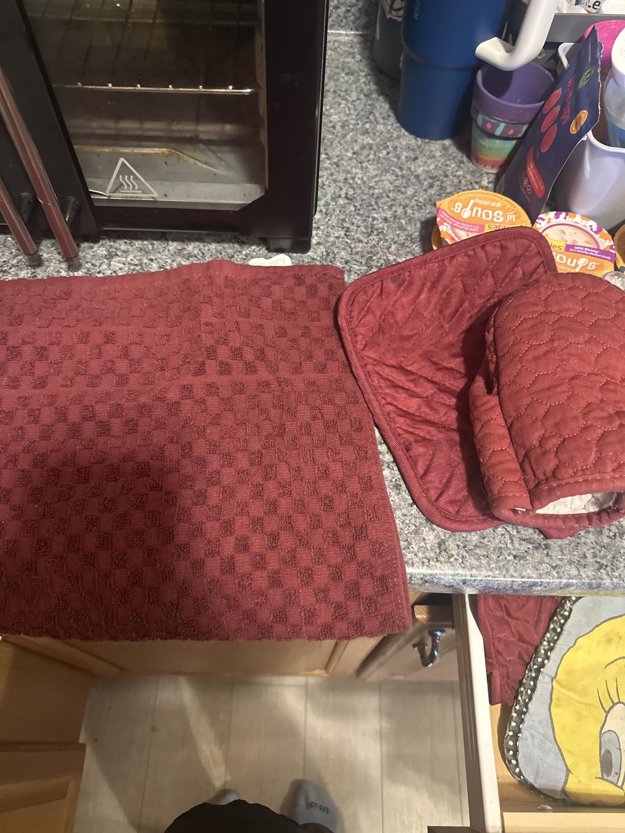 Utopia Towels - Kitchen Towels 12 Pack, 15 x 25 Inches, 100% Ring Spun Cotton Super Soft and Absorbent Linen Dish, Tea and Bar Towels Set, Black customer photo 2