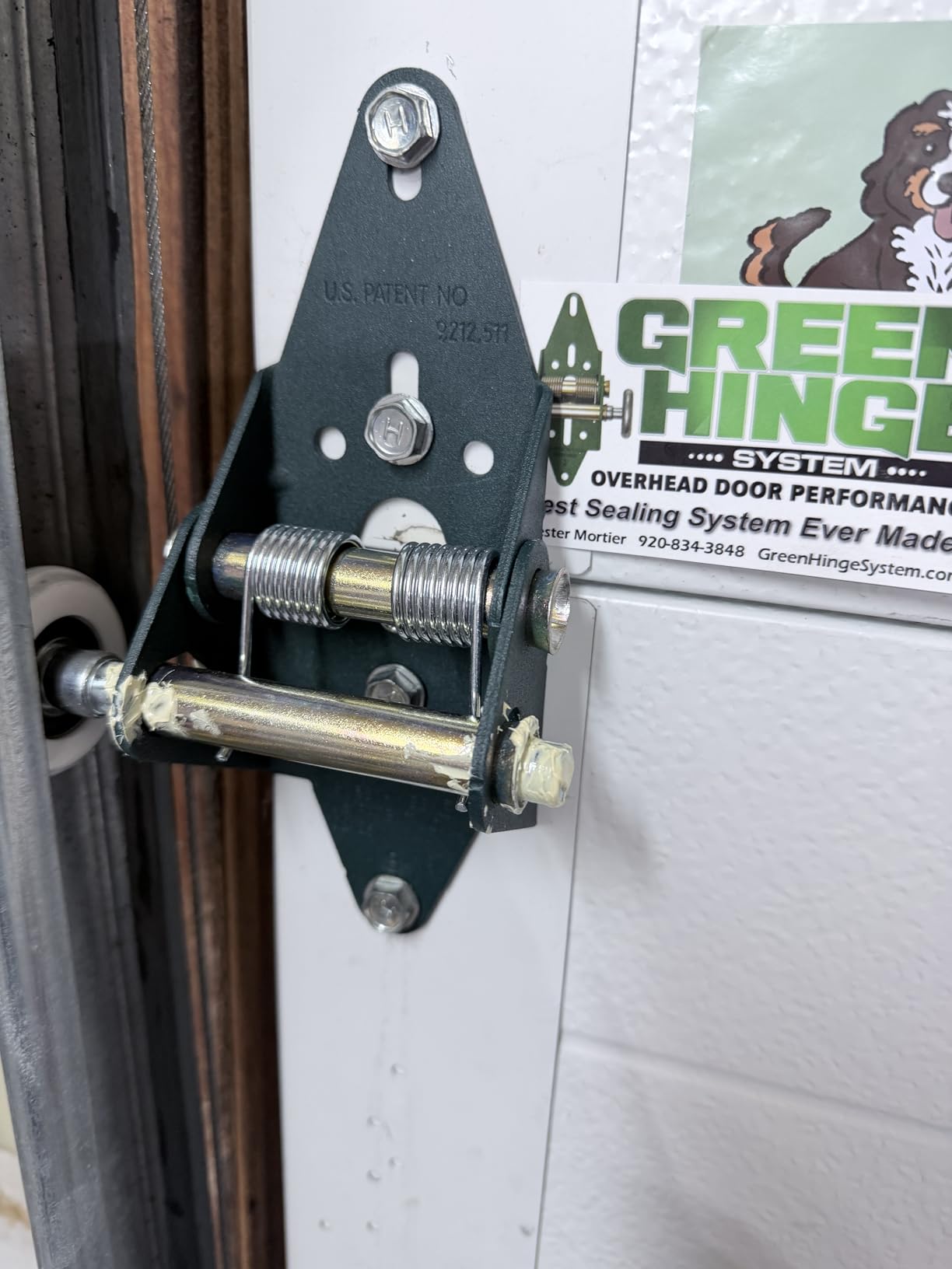 Energy Saving Garage Door Hinge - 4 Panel Doors Up to 12', MFG# R4416-40 customer photo 1