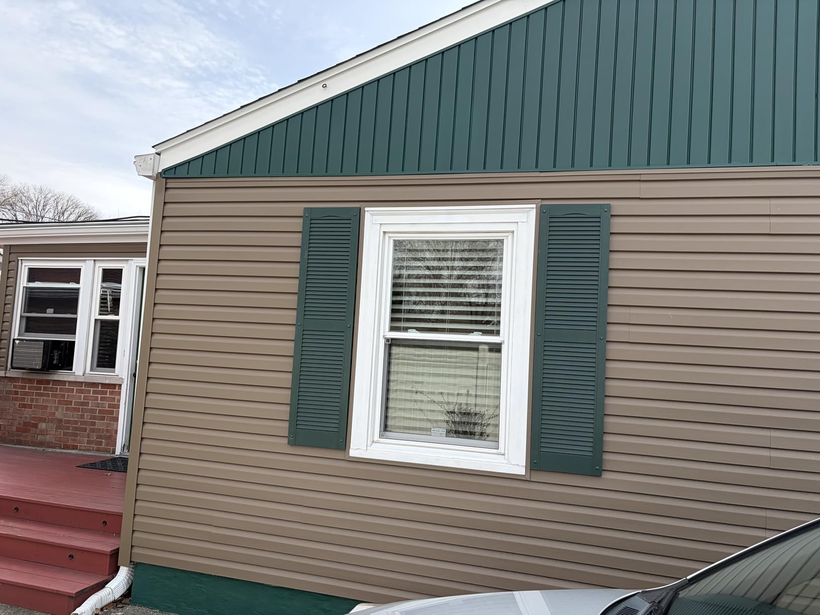 Exterior Solutions Standard Louver Exterior Vinyl Window Shutters, Heritage Green (Pair), 15 Inch x 35 Inch customer photo 2