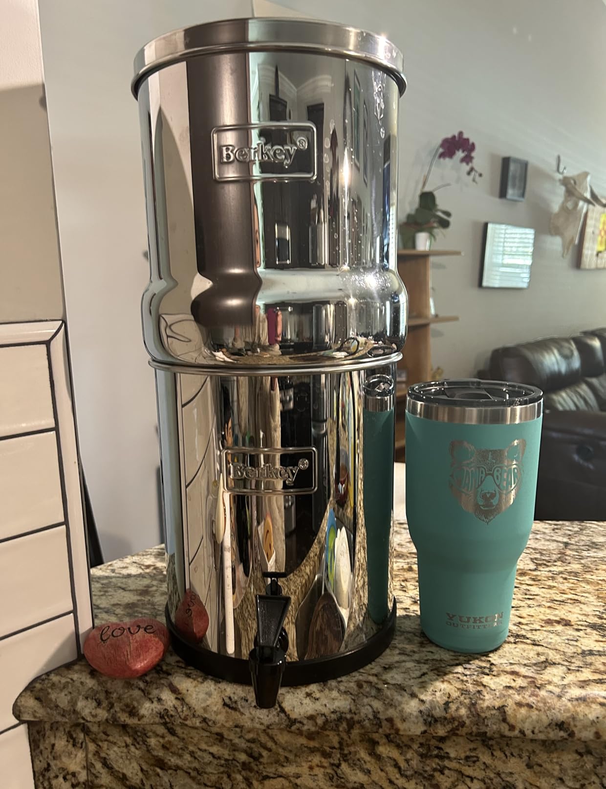 Big Berkey Gravity-Fed Stainless Steel Countertop Water Filter System 2.25 Gallon with 2 Authentic Black Berkey Elements BB9-2 Filters customer photo 2