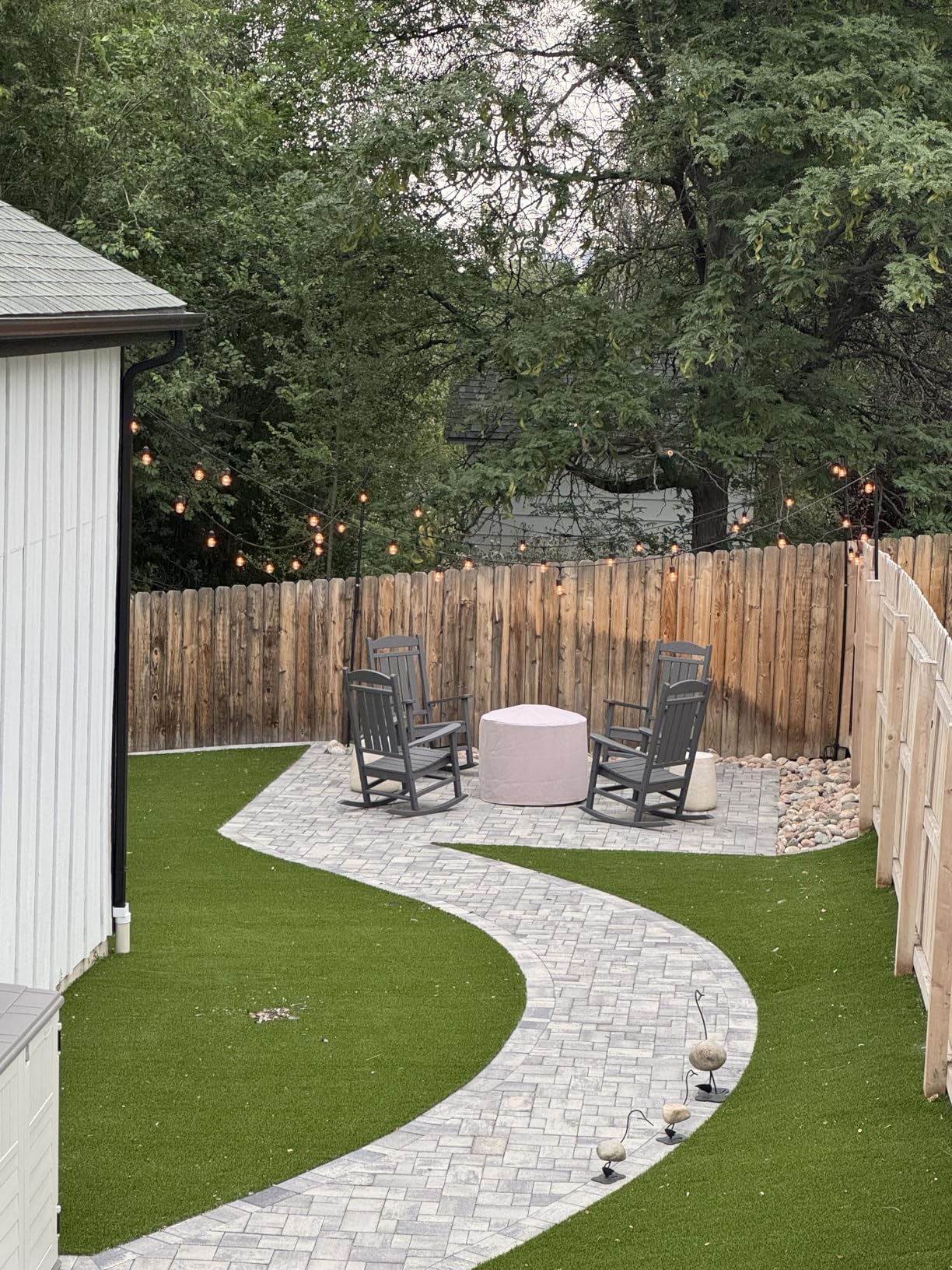 Brightech Ambience Pro Incandescent Outdoor String Lights - Commercial Grade Waterproof Patio Lights with 48 Ft Dimmable Edison Bulbs, Porch String Lights for Patio, Backyard - 15 Bulbs 11W customer photo 2