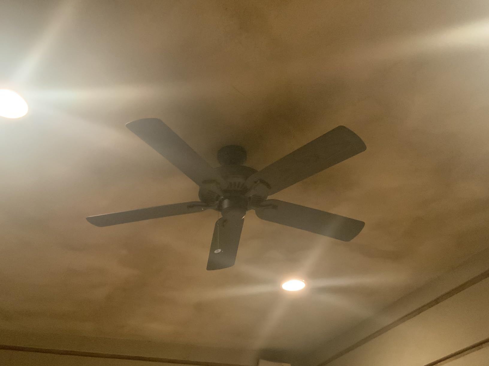 Honeywell Ceiling Fans Belmar 52 Inch Ceiling Fan Without Light, Outdoor Ceiling Fan with Pull Chain, Tri-Mount Traditional 5 Blade Design, ETL Wet Rated, Bronze customer photo 2