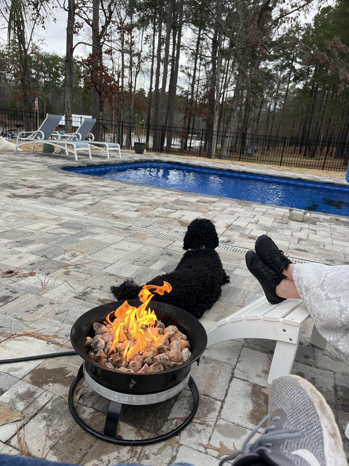 Outland Living Portable Propane Fire Pit, 19-inch, 58,000 BTU with Fire Pit Cover & Carry Kit, Smokeless Gas Firebowl customer photo 1