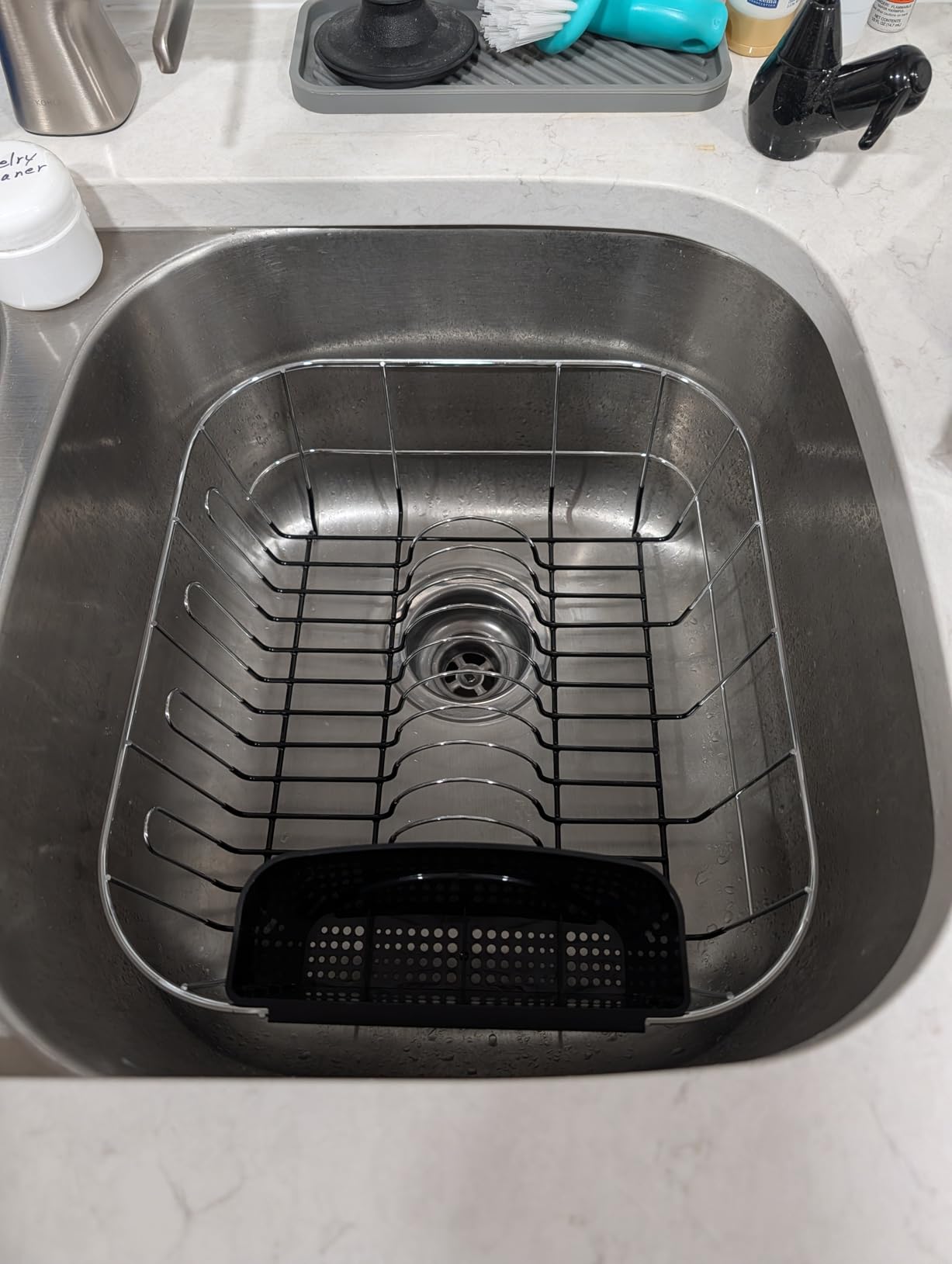 Neat-O Deluxe Chrome-Plated Steel Small Dish Drainers (Black) customer photo 1