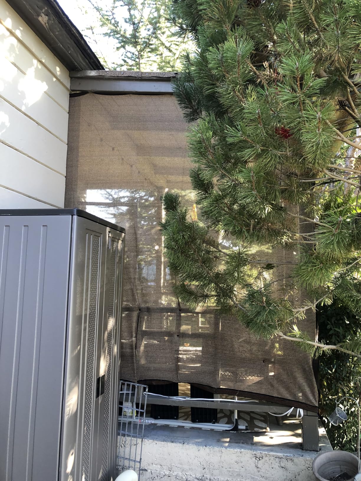 Suncast Tall Storage Cabinet, Platinum Resin Garage Storage Cabinet with Doors & Shelves, Plastic, Lockable, Freestanding Utility Closet for Tools & Supplies, Made in USA customer photo 1