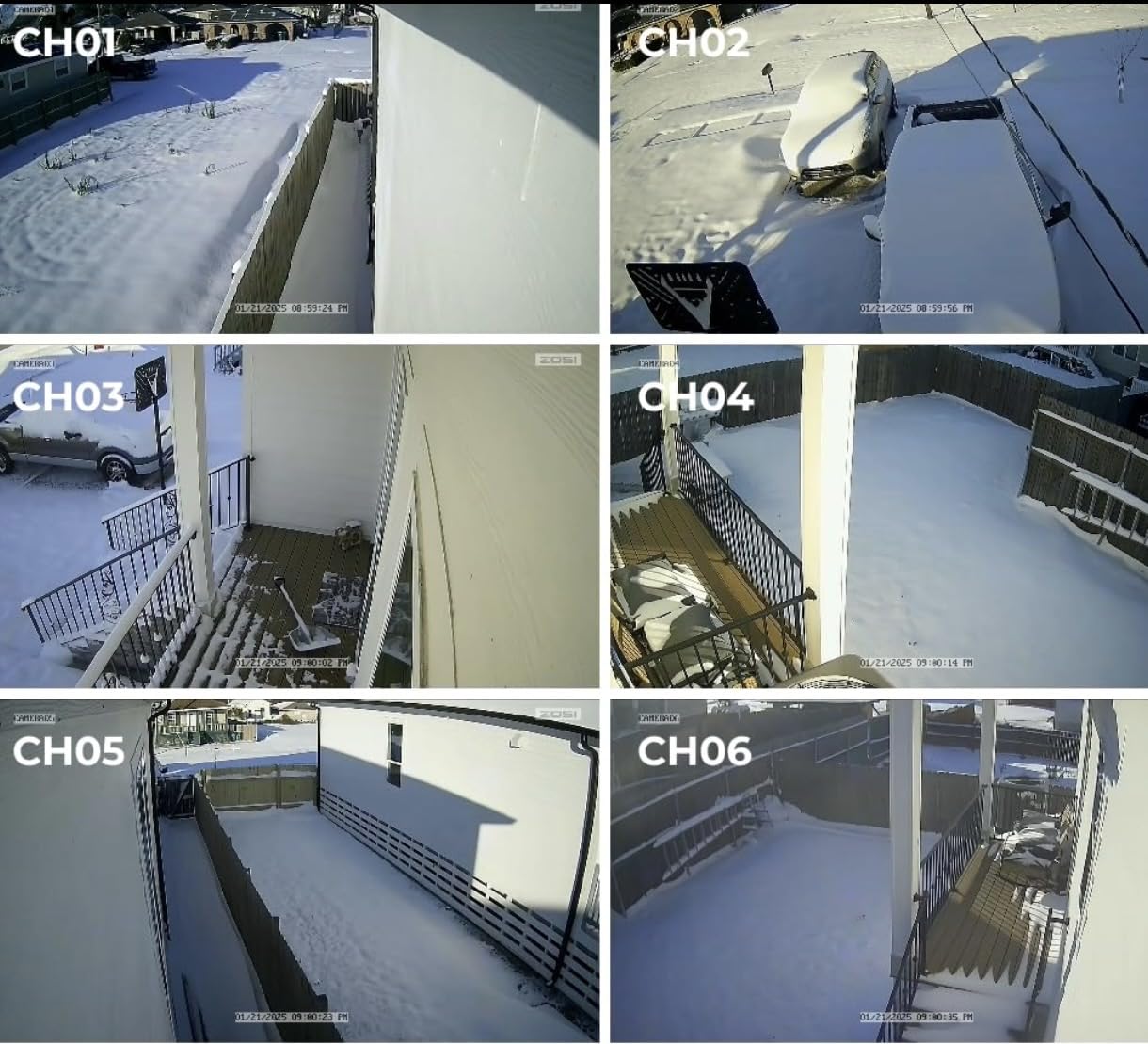 ZOSI H.265+ Full 1080p Home Security Camera System Outdoor Indoor, 5MP-Lite CCTV DVR 8 Channel with AI Human Vehicle Detection, 4 x 1080p Weatherproof Surveillance Camera, 80ft Night Vision, 1TB HDD customer photo 1