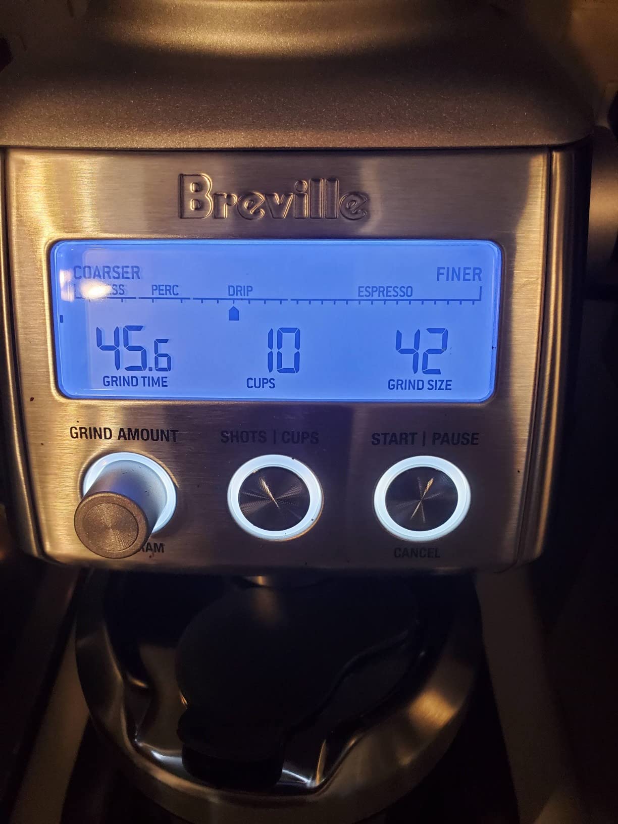 Breville BCG820BSS Smart Grinder Pro for Coffee and Espresso, Brushed Stainless Steel customer photo 1