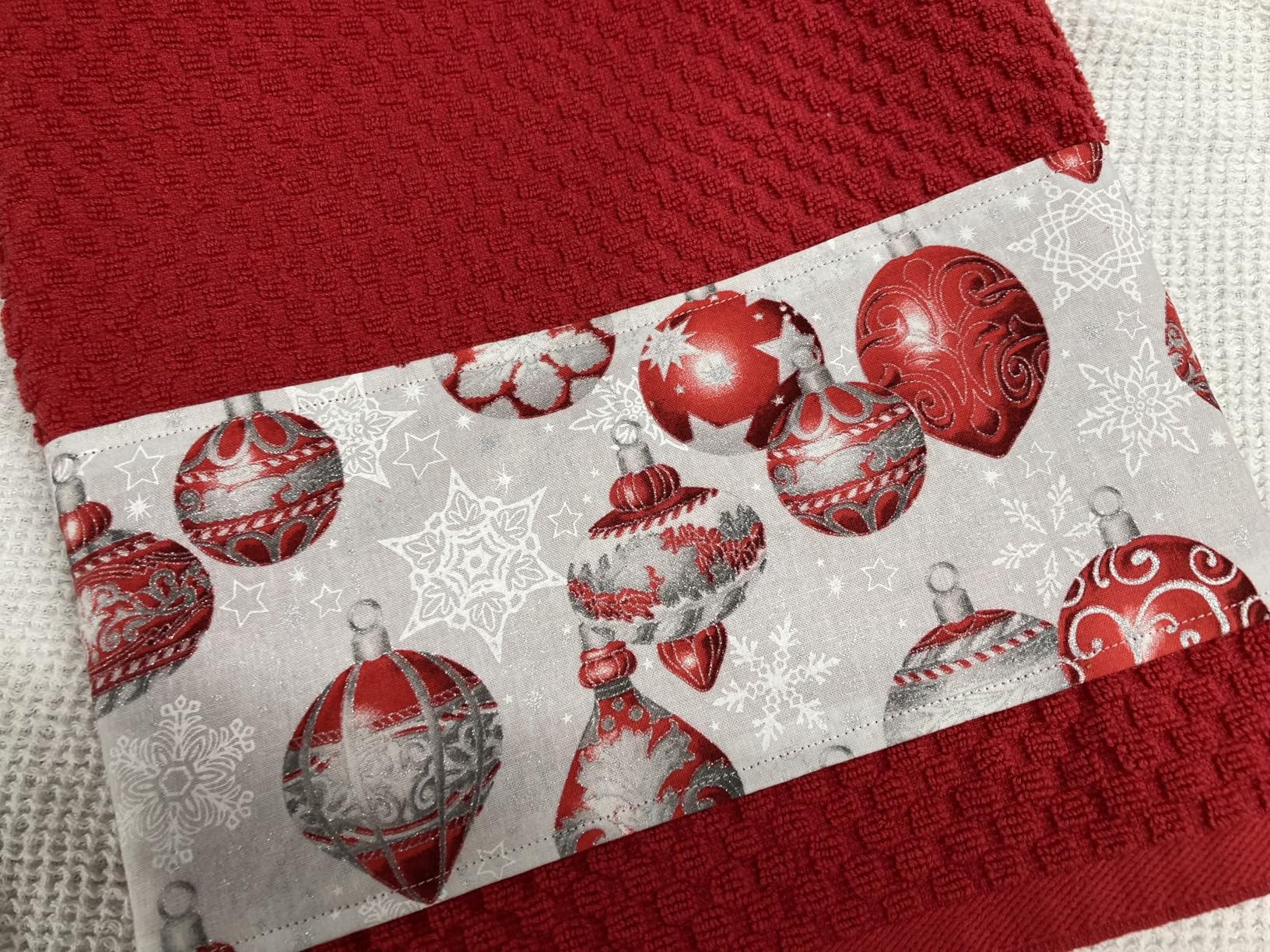 COTTON CRAFT Euro Cafe Set of 12 Waffle Weave Pure Cotton Super Absorbent Multipurpose Kitchen Towels, Dishcloths, Tea Towels White customer photo 2