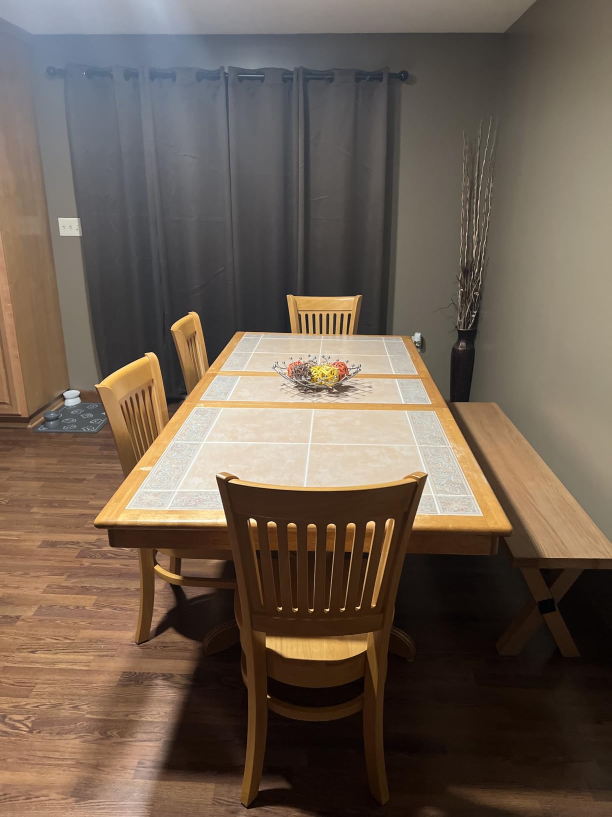 East West Furniture VAC-OAK-W Vancouver Kitchen Dining Chairs - Slat Back Wooden Seat Chairs, Set of 2, Oak customer photo 1