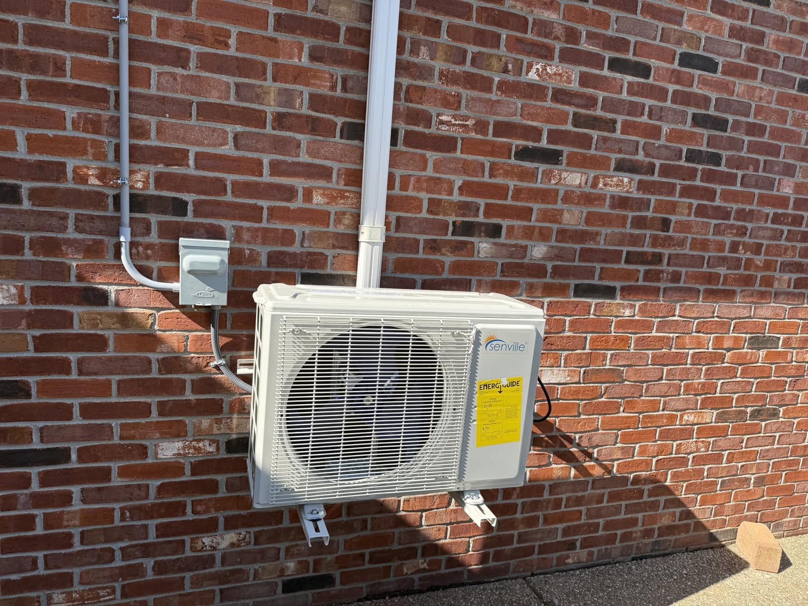 Senville LETO Series Mini Split Air Conditioner Heat Pump, 12000 BTU 110/120V, Inverter, Works with Alexa, SEER2 20.8, 1 Ton, White customer photo 2