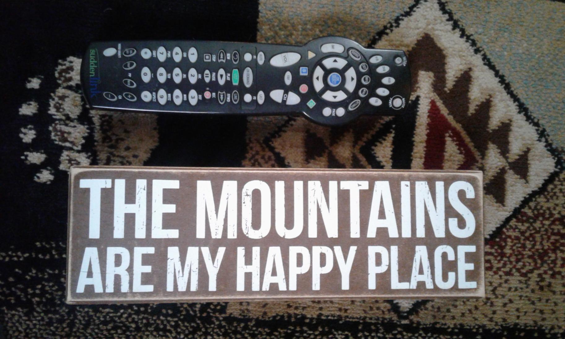 Primitives by Kathy Rustic Brown Box Sign, The Mountains Are My Happy Place customer photo 2