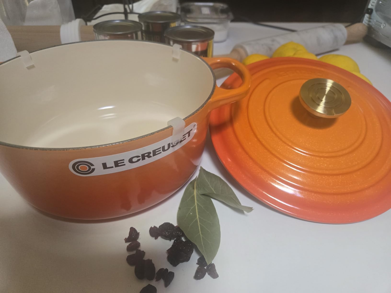 Le Creuset Enameled Cast Iron Round Dutch Oven, 5.5 qt., Flame customer photo 1