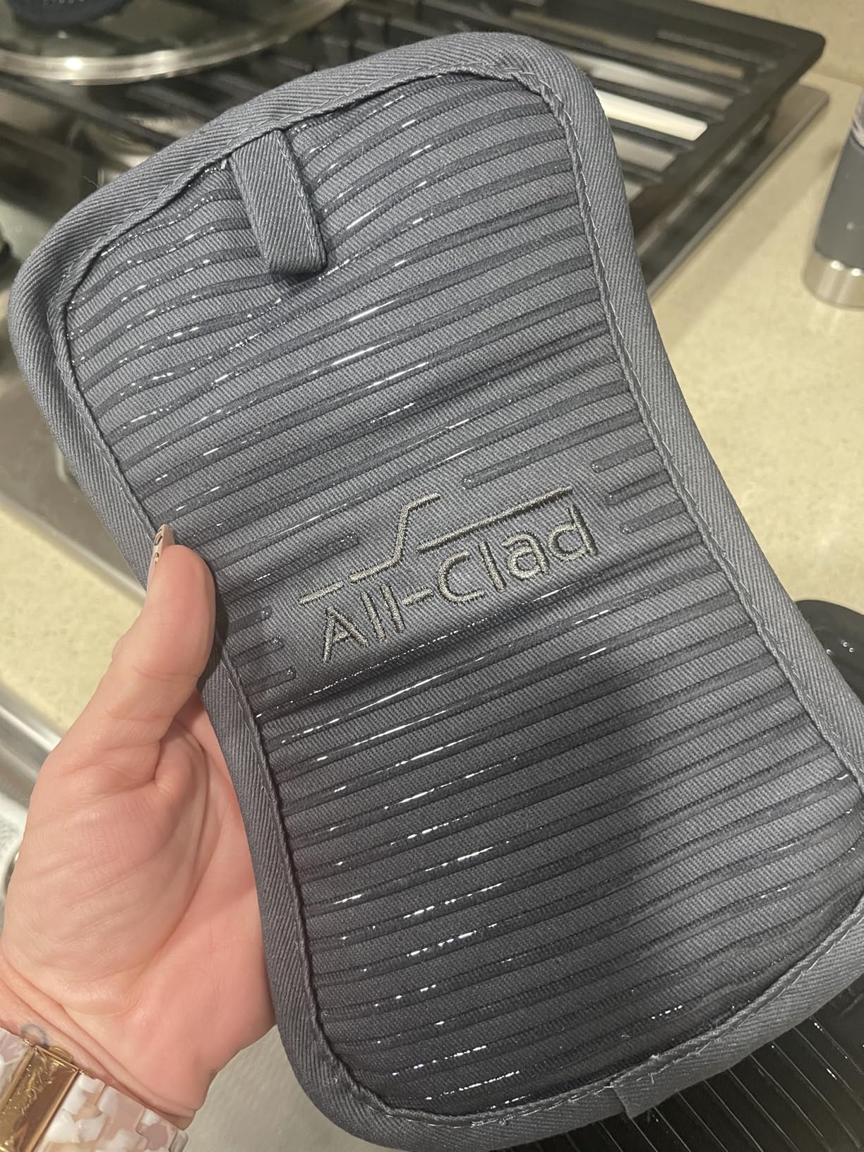 All-Clad Premium Pot Holder & Heating Pad, (2-Pack) Heat Resistant to 500 Degrees, 100% Cotton 10