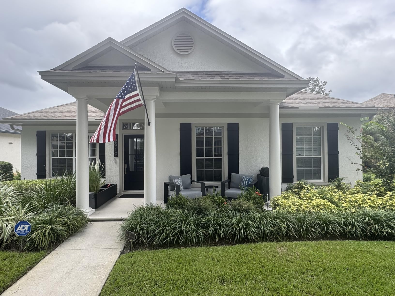 Ekena Millwork Lifetime Vinyl LJ4S14X05500BL Standard Four Board Joined, Board-n-Batten Vinyl Shutters, w/Installation Shutter-Lok's & Matching Screws (Per Pair), 14