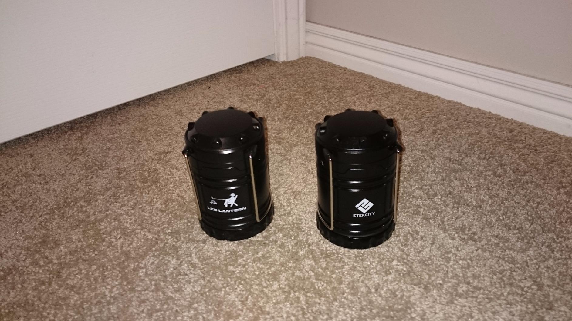 MalloMe Camping Lantern Multicolor 4 Pack Lanterns for Power Outages, Camping Lights for Tent Hanging, Camp Light Tent Lamp Emergency Battery Powered LED Lantern (Rechargeable Batteries Not Included) customer photo 1