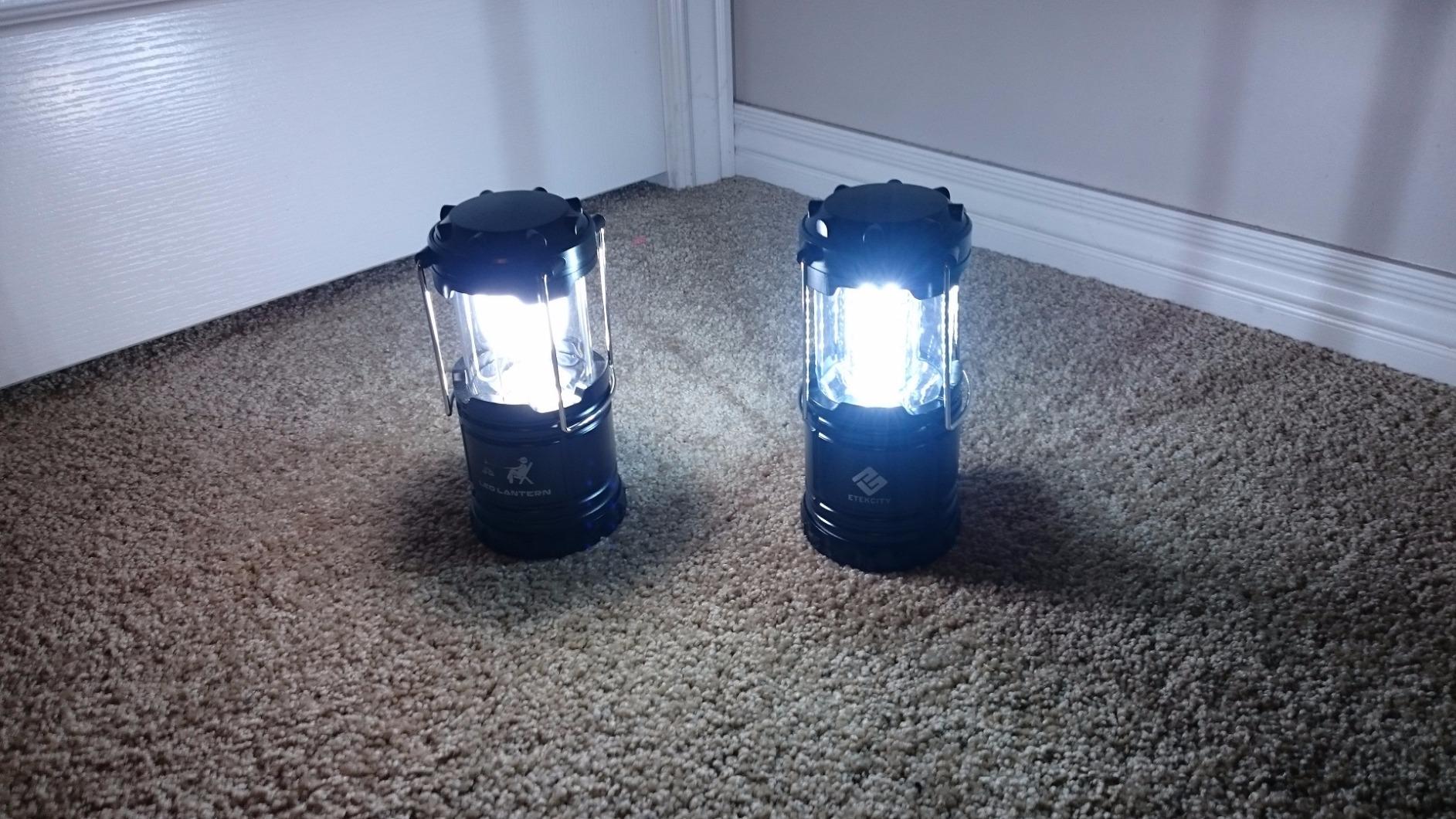 MalloMe Camping Lantern Multicolor 4 Pack Lanterns for Power Outages, Camping Lights for Tent Hanging, Camp Light Tent Lamp Emergency Battery Powered LED Lantern (Rechargeable Batteries Not Included) customer photo 2