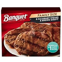 Banquet Family Size Salisbury Steaks and Brown Gravy, Frozen Meal, 27 OZ customer photo 1