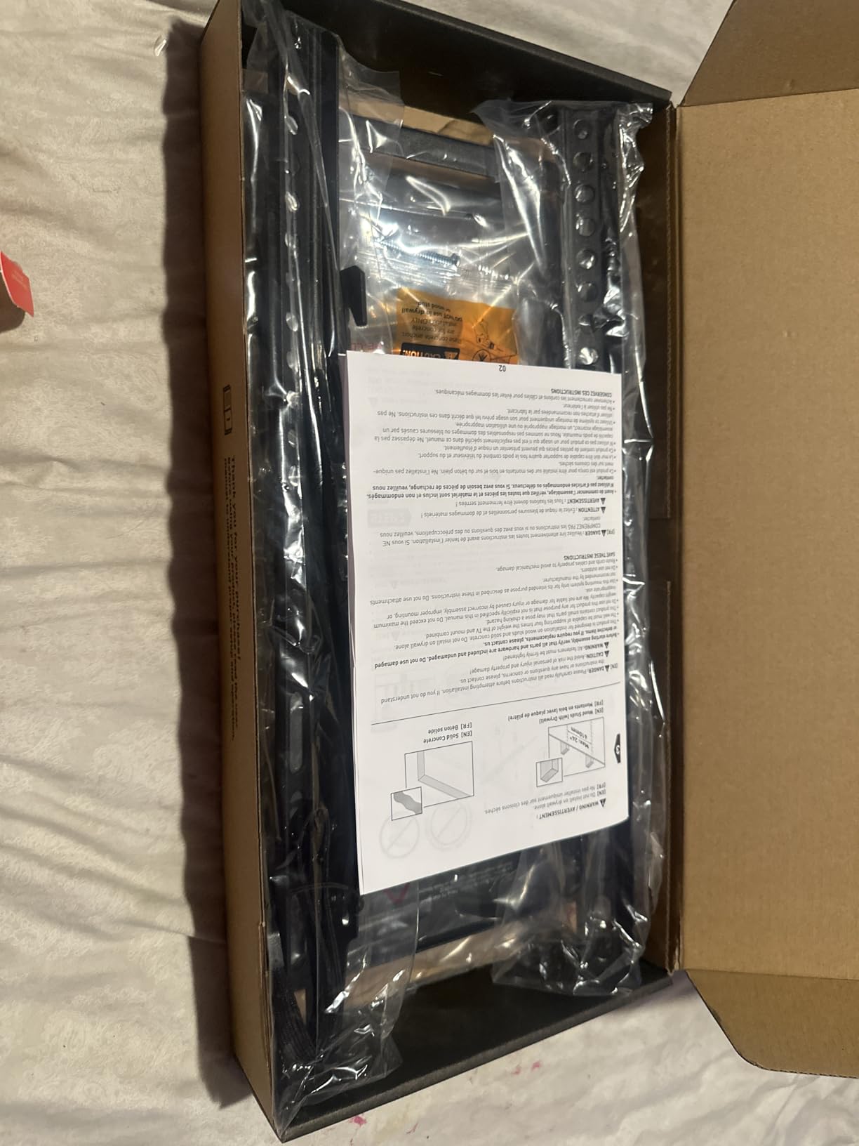 PERLESMITH Tilting TV Wall Mount Bracket Low Profile for Most 23-60 inch LED LCD OLED, Plasma Flat Screen TVs with VESA 400x400mm Weight up to 115lbs, Fits 16