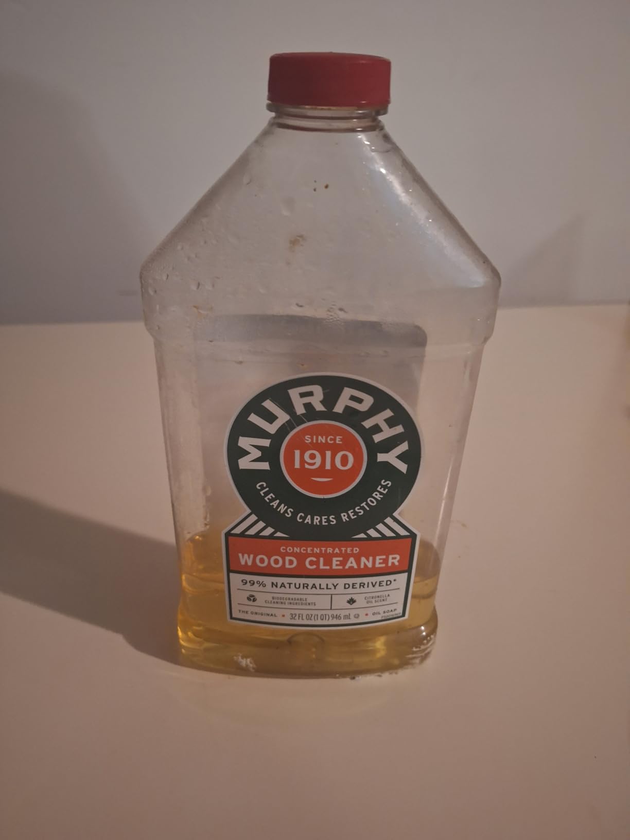 Murphy Oil Soap Concentrated Formula, Wood Cleaner, No-Rinse Floor Cleaner, Citronella Oil Scent, 32 fl oz Bottle (3 Pack) customer photo 1