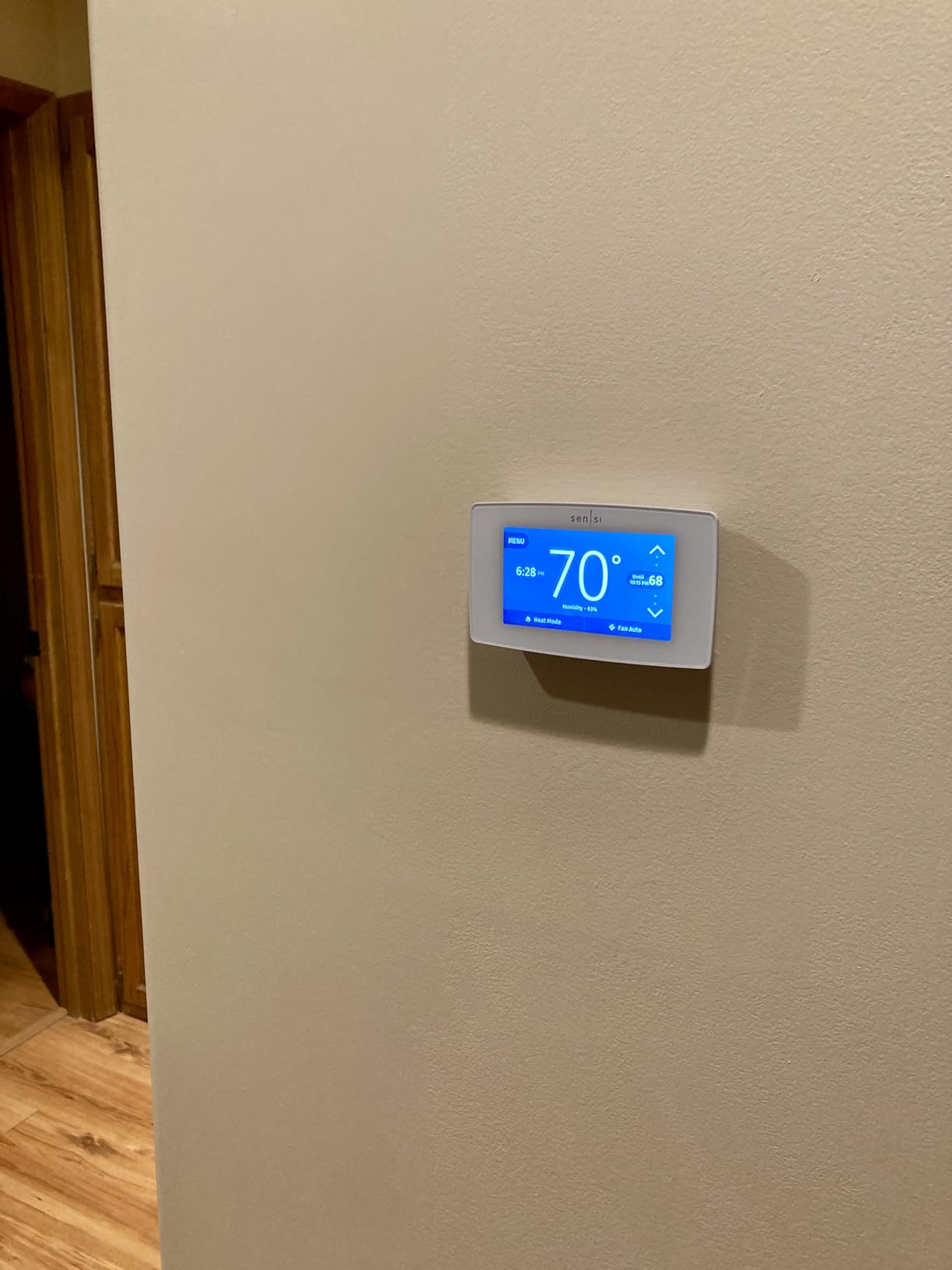 Emerson Sensi Touch Wi-Fi Smart Thermostat with Touchscreen Color Display, Works with Alexa, Energy Star Certified, ST75 customer photo 2