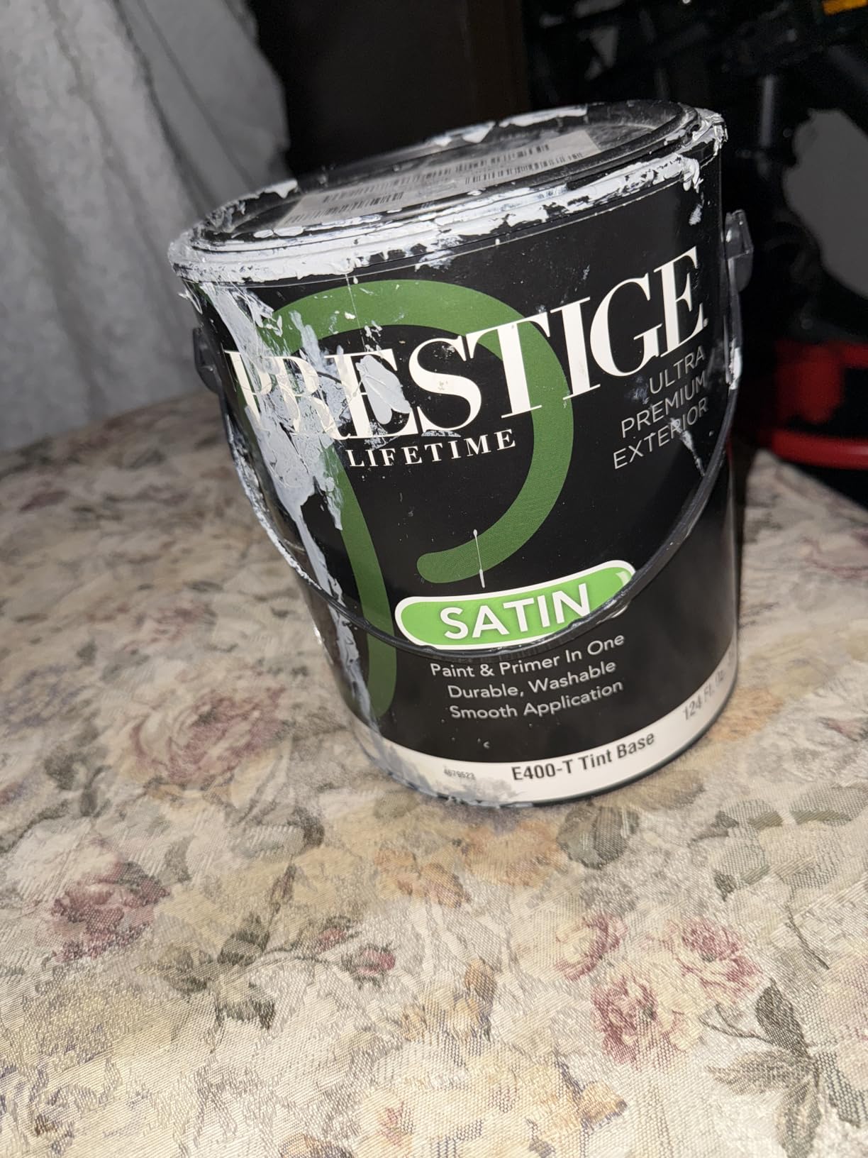 PRESTIGE Interior Paint and Primer In One, 1-Gallon, Semi-Gloss, Comparable Match of Valspar Cream in my Coffee customer photo 1