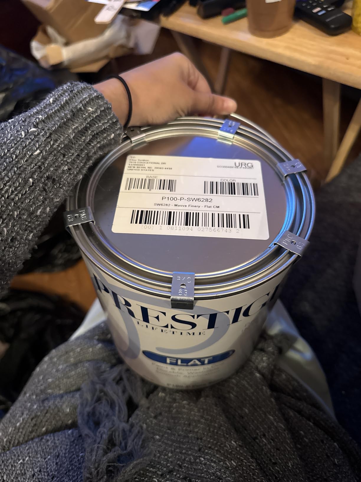 PRESTIGE Paints Interior Paint and Primer In One, 1-Gallon, Semi-Gloss, Comparable Match of Sherwin Williams Whimsical White customer photo 2
