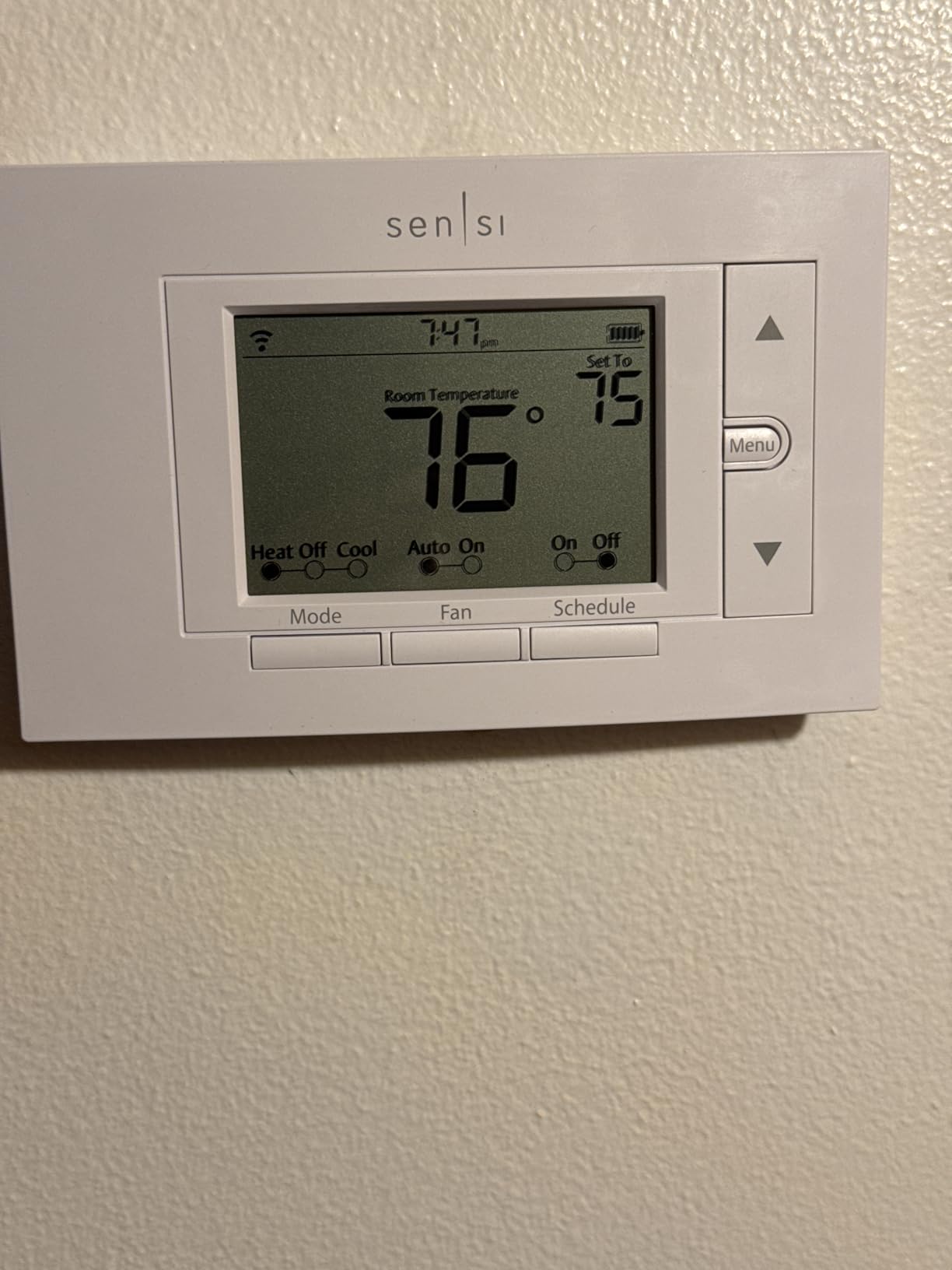 Sensi Smart Thermostat ST55 - Wi-Fi, Data Privacy, Programmable, Easy DIY Install, Works With Alexa, Energy Star Certified customer photo 1