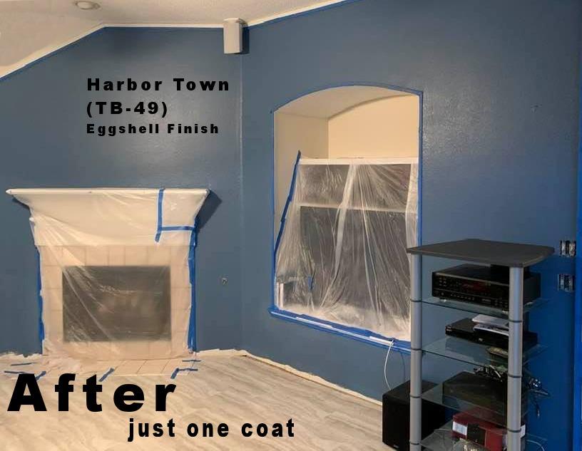 KILZ TRIBUTE Paint & Primer, Interior, Eggshell, Statue Green, 1 Gallon customer photo 1