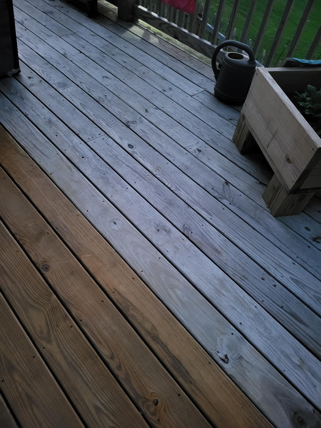 SaverSystems #1 Deck Premium Semi-Transparent Outdoor Wood Stain and Sealer in One - Dark Walnut, 1 Gallon customer photo 2