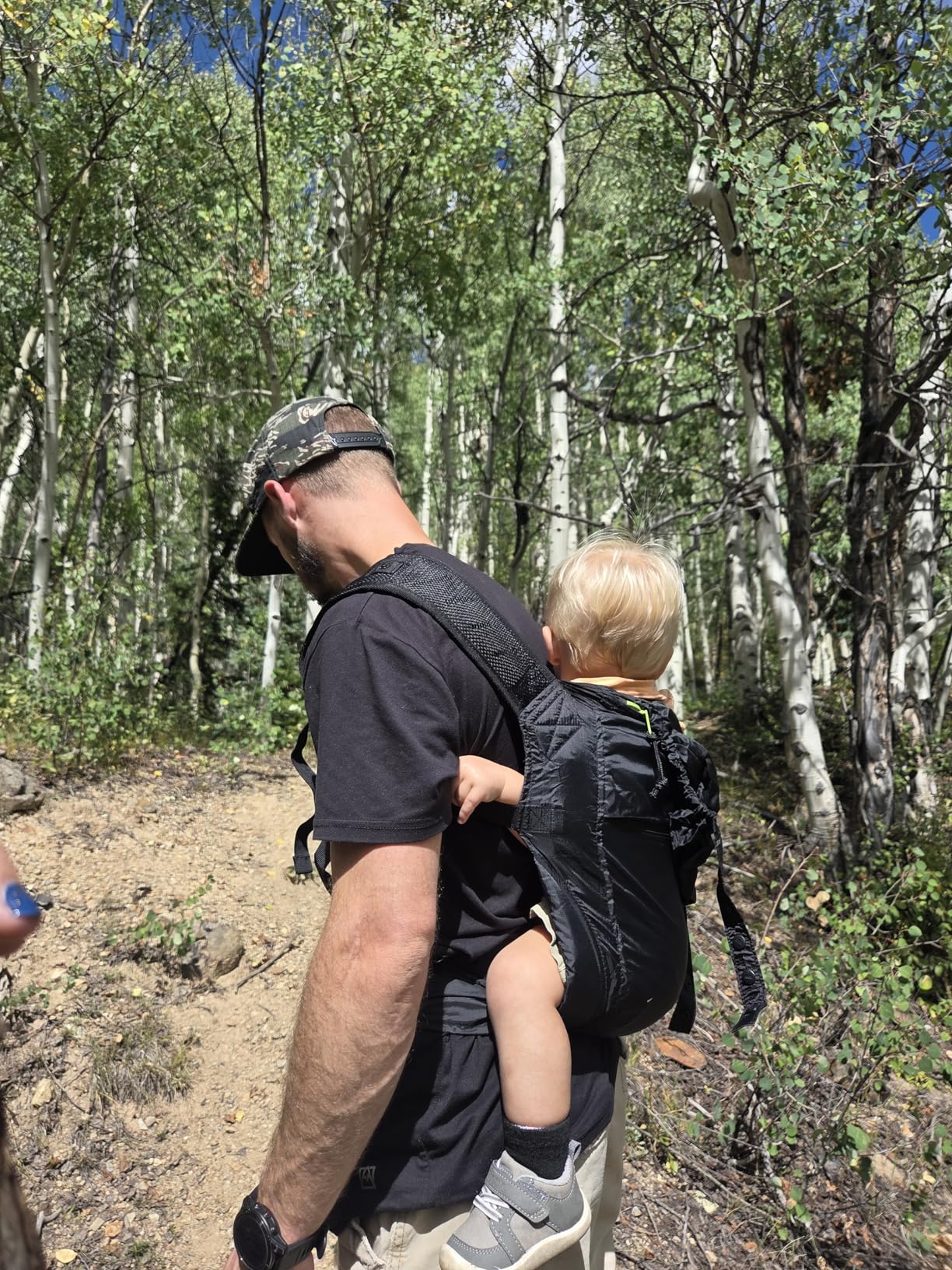 Boba Air Ultra-Lightweight Baby Carrier & Toddler Carrier (15-45 lbs) - Certified Hip-Healthy Baby Carriers, Travel-Friendly Baby Holder Carrier, Ergonomic Baby Carrier (Black) customer photo 1