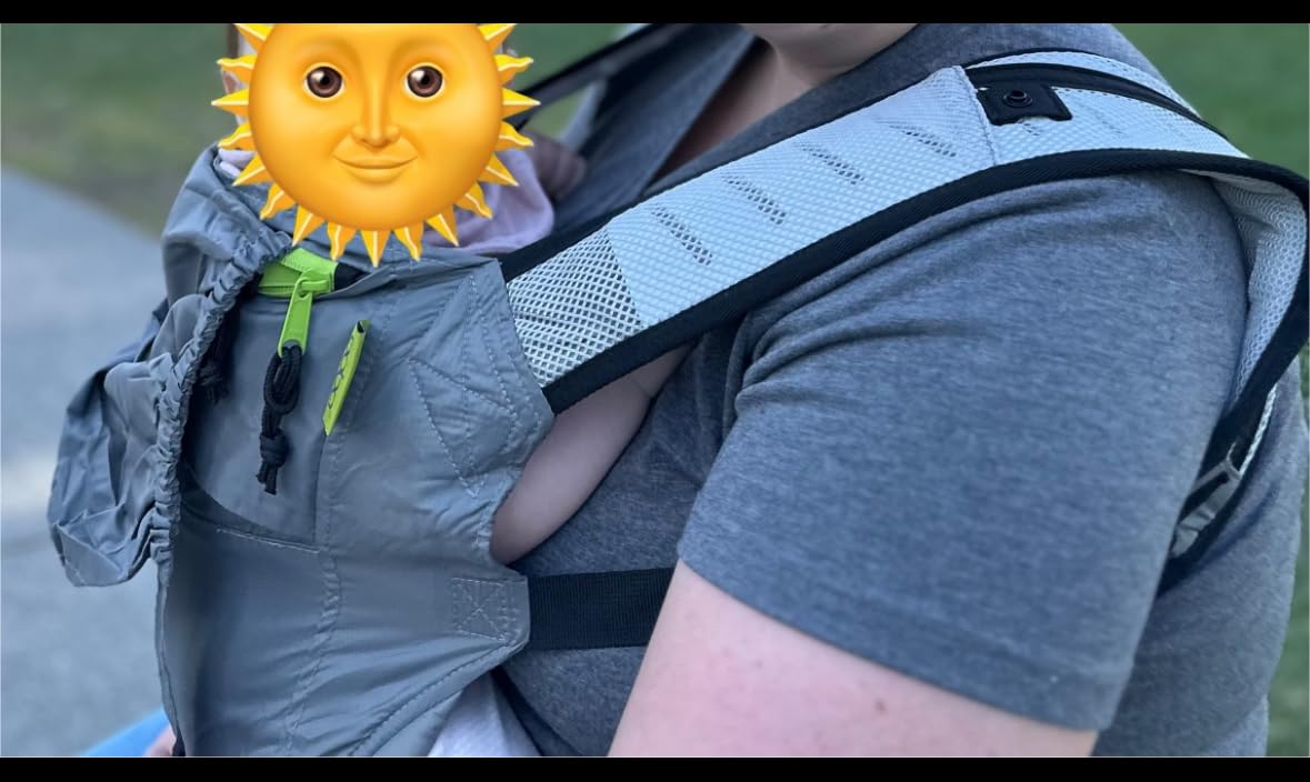 Boba Air Ultra-Lightweight Baby Carrier & Toddler Carrier (15-45 lbs) - Certified Hip-Healthy Baby Carriers, Travel-Friendly Baby Holder Carrier, Ergonomic Baby Carrier (Black) customer photo 2