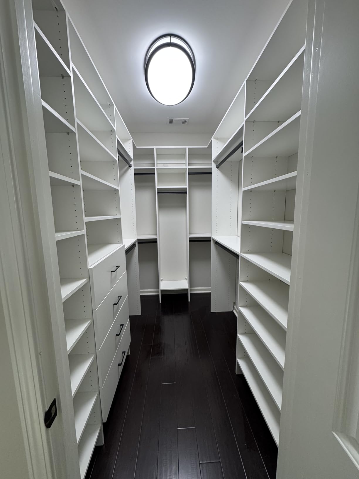 13 inch Flush Mount LED Ceiling Light Fixture, 2700K/3000K/3500K/4000K/5000K Adjustable Ceiling Lights, Brushed Nickel Saturn Dimmable Lighting for Hallway Bathroom Kitchen customer photo 2