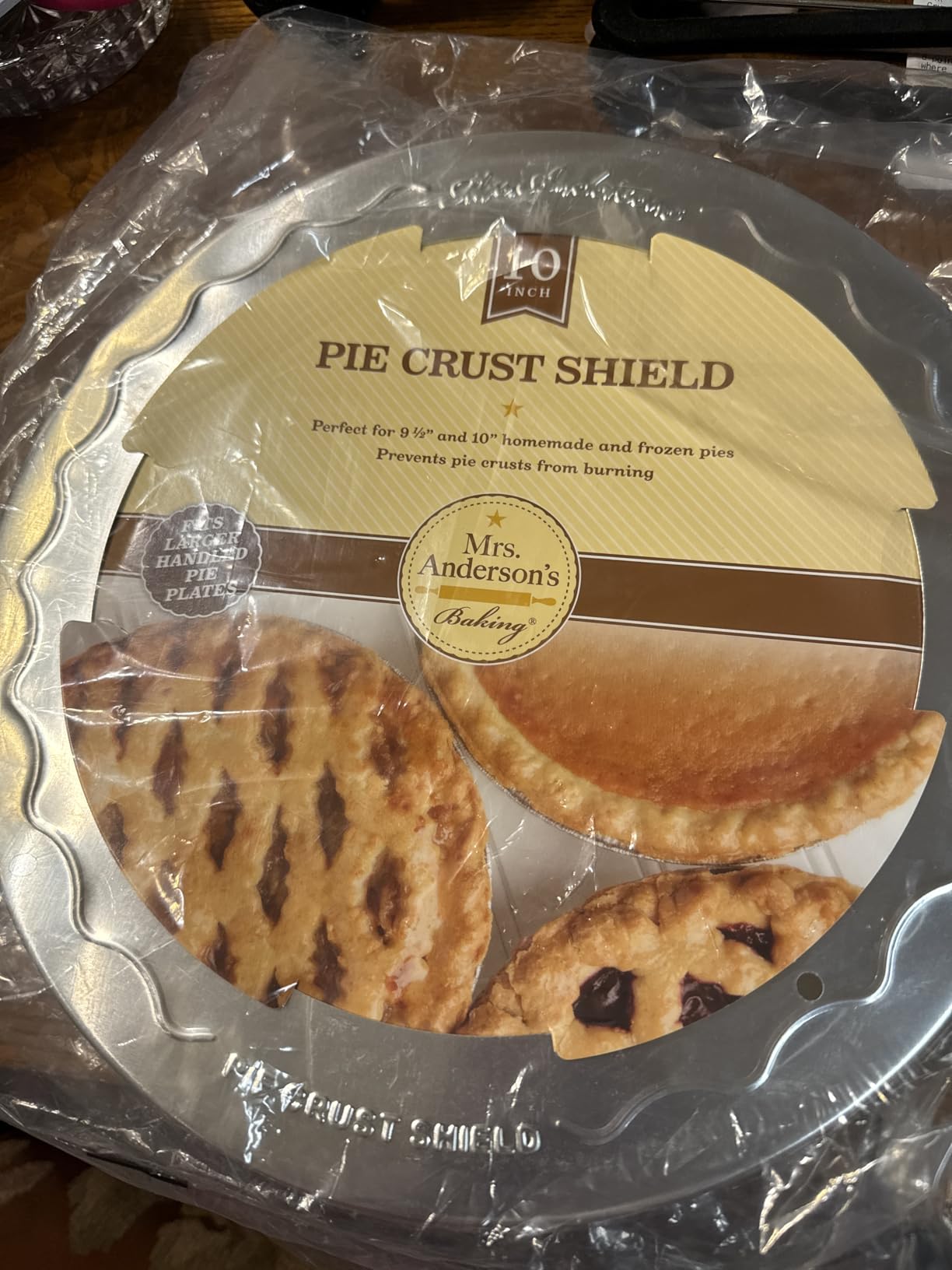 Mrs. Anderson's Baking Pie Crust Protector Shield, Set Of 2, Fits 9.5-Inch And 10-Inch Pie Plates customer photo 1
