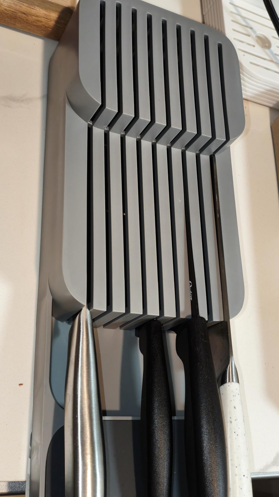 Joseph Joseph DrawerStore Knife Organizer, holds up to 9 knives, Kitchen Organization & Drawer Storage - Compact, Gray customer photo 2