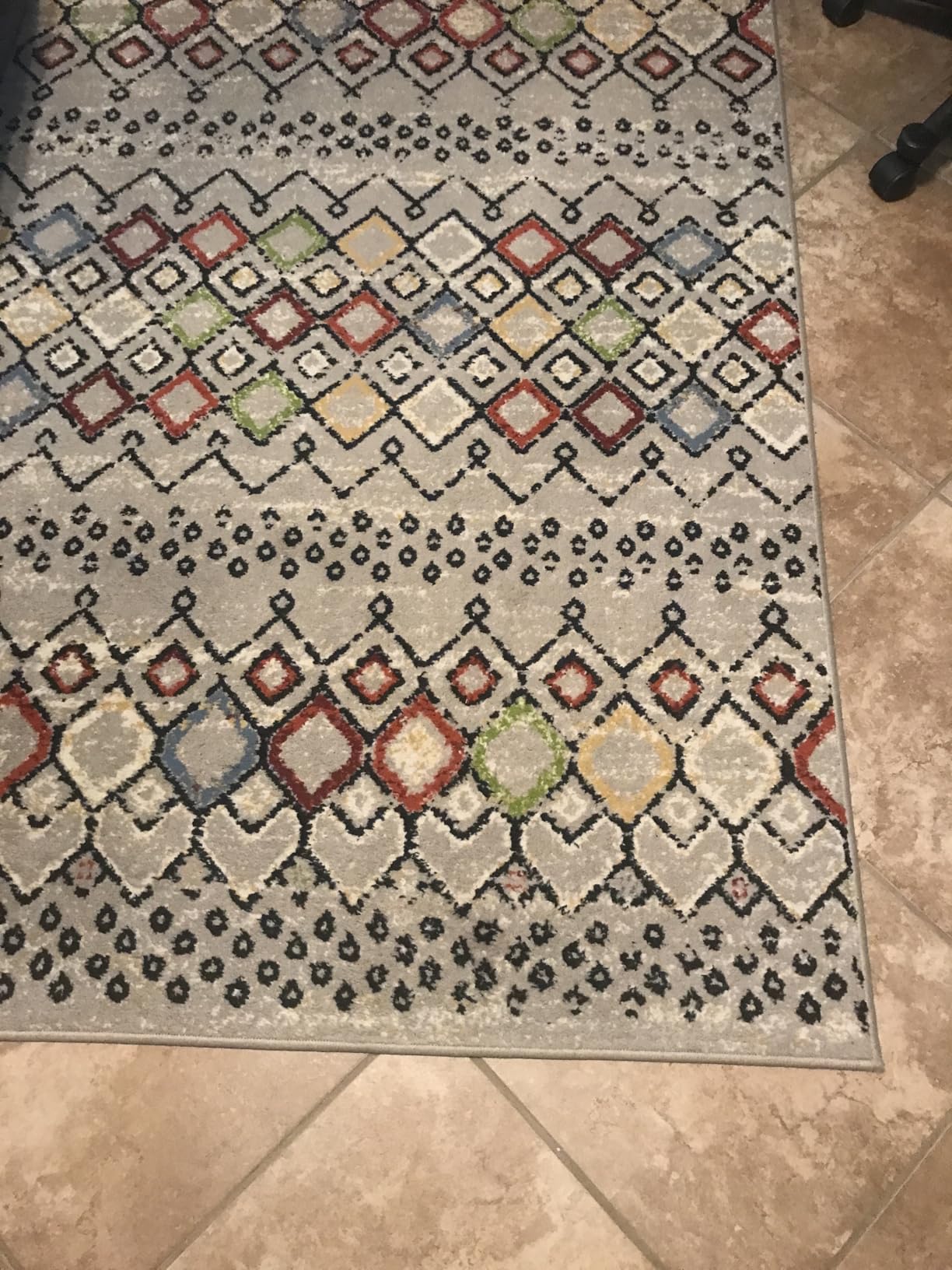 SAFAVIEH Amsterdam Collection Area Rug - 10' x 14', Ivory & Multi, Moroccan Boho Design, Non-Shedding & Easy Care customer photo 1