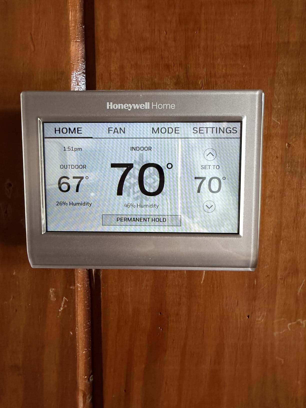 Honeywell Home RTH9585WF1004 Wi-Fi Smart Color Thermostat, 7 Day Programmable, Touch Screen, Energy Star, Alexa Ready customer photo 1