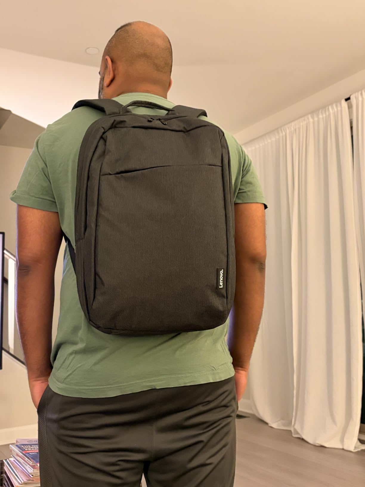 Lenovo Laptop Backpack B210, 15.6-Inch Laptop/Tablet, Durable, Water-Repellent, Lightweight, Clean Design, Sleek for Travel, Business Casual or College, GX40Q17225, Black customer photo 2