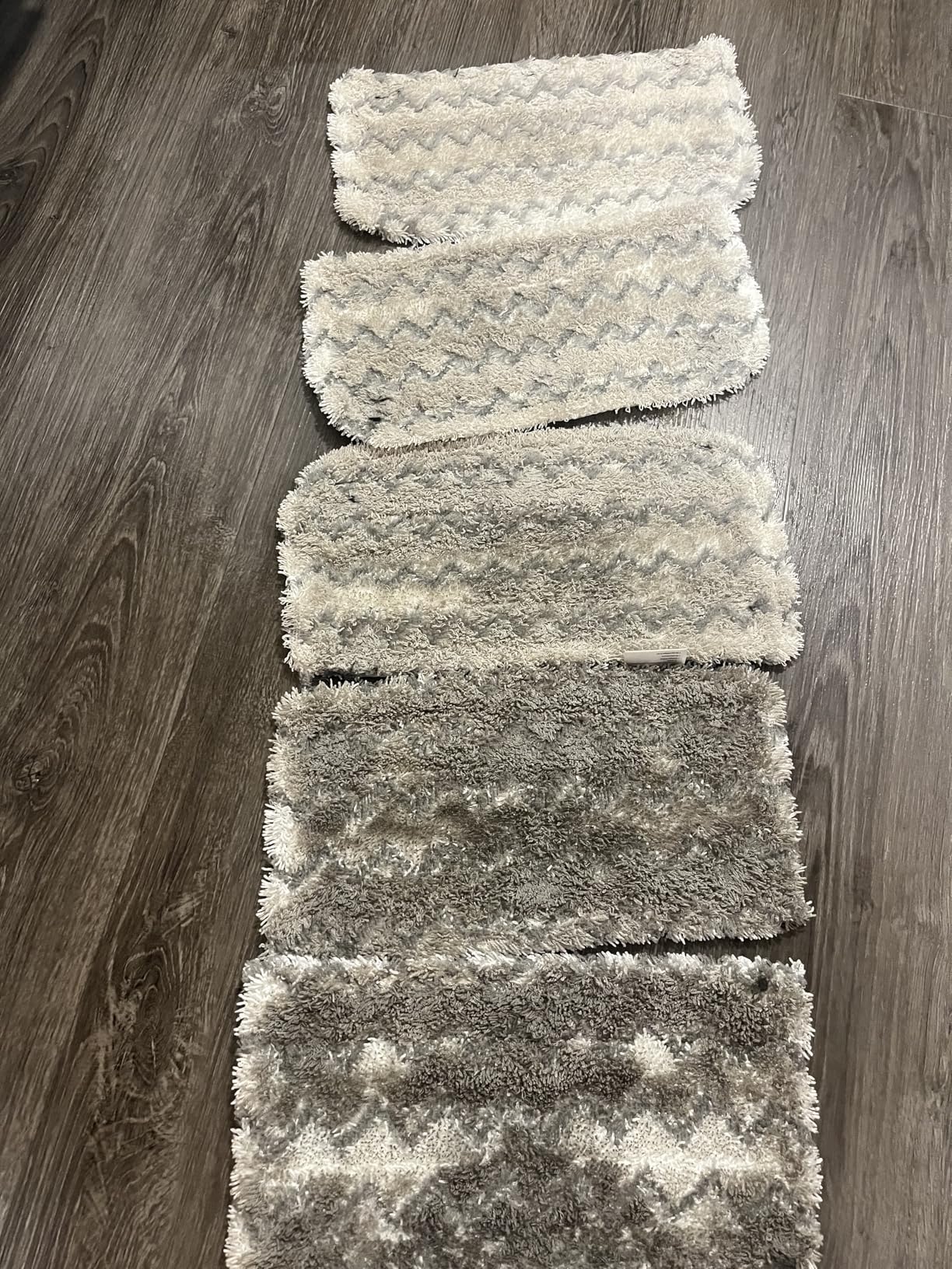 Shark Steam Mop with 2 Machine Washable Dirt Grip Pads, Removable Water Tank, Lightweight, Steam Cleaner for sealed Hard Floors, Marble, Stone, Hardwood, Tile, Laminate, White/Seafoam, S1000 customer photo 2